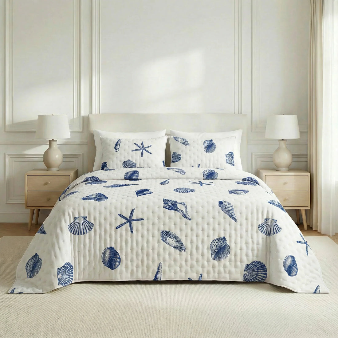 Colcha boutí estampada Dénia tacto suave