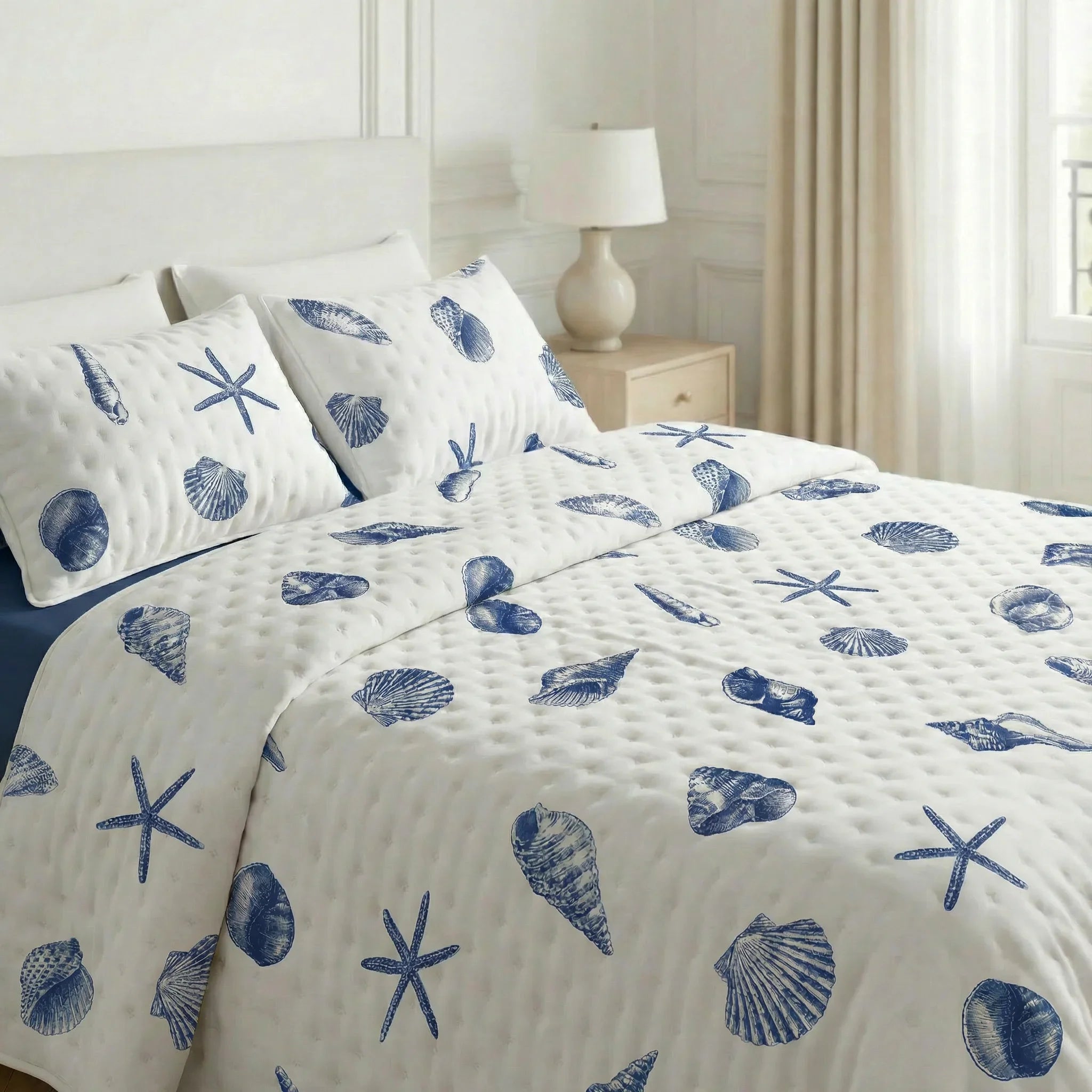 Colcha boutí estampada Dénia tacto suave