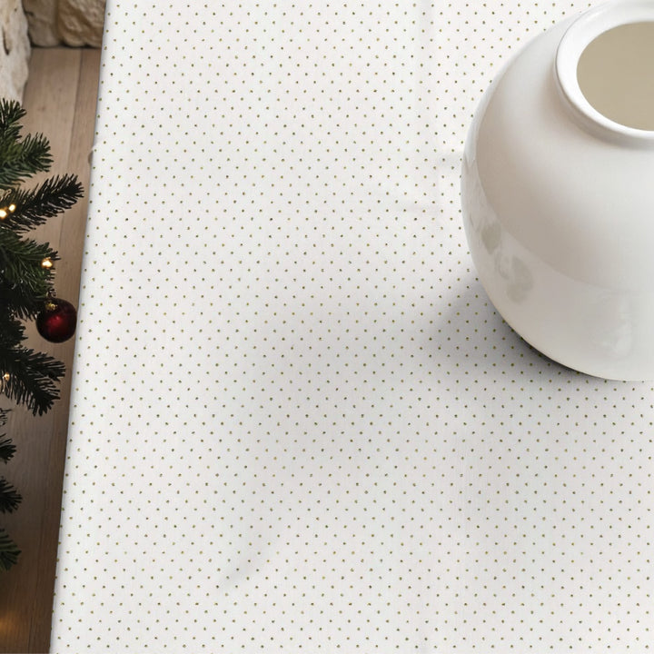 Dots Gold stain-resistant tablecloth
