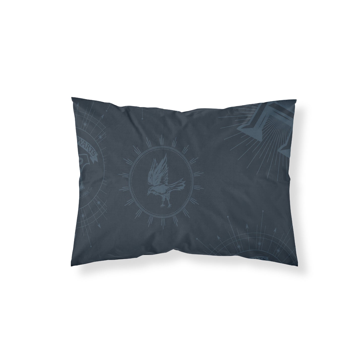 Funda de almohada 100% algodón Dormiens Draco Azul