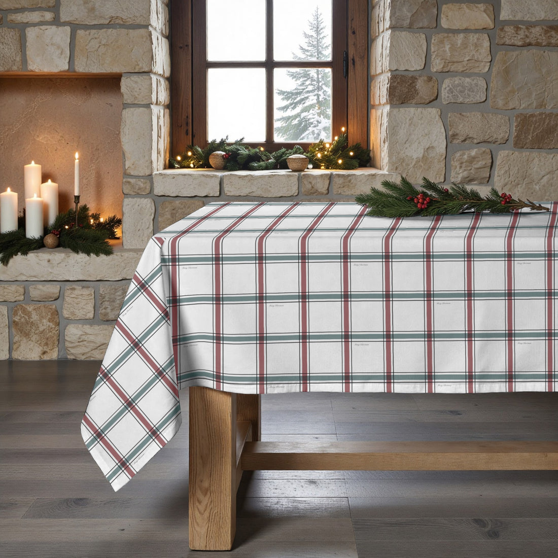 Nappe antitache de Noël élégante 4