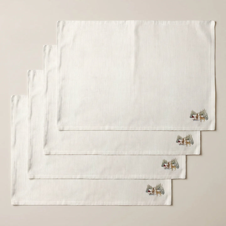 Mantel individual antimanchas pack 4 unidades Forest Fawn
