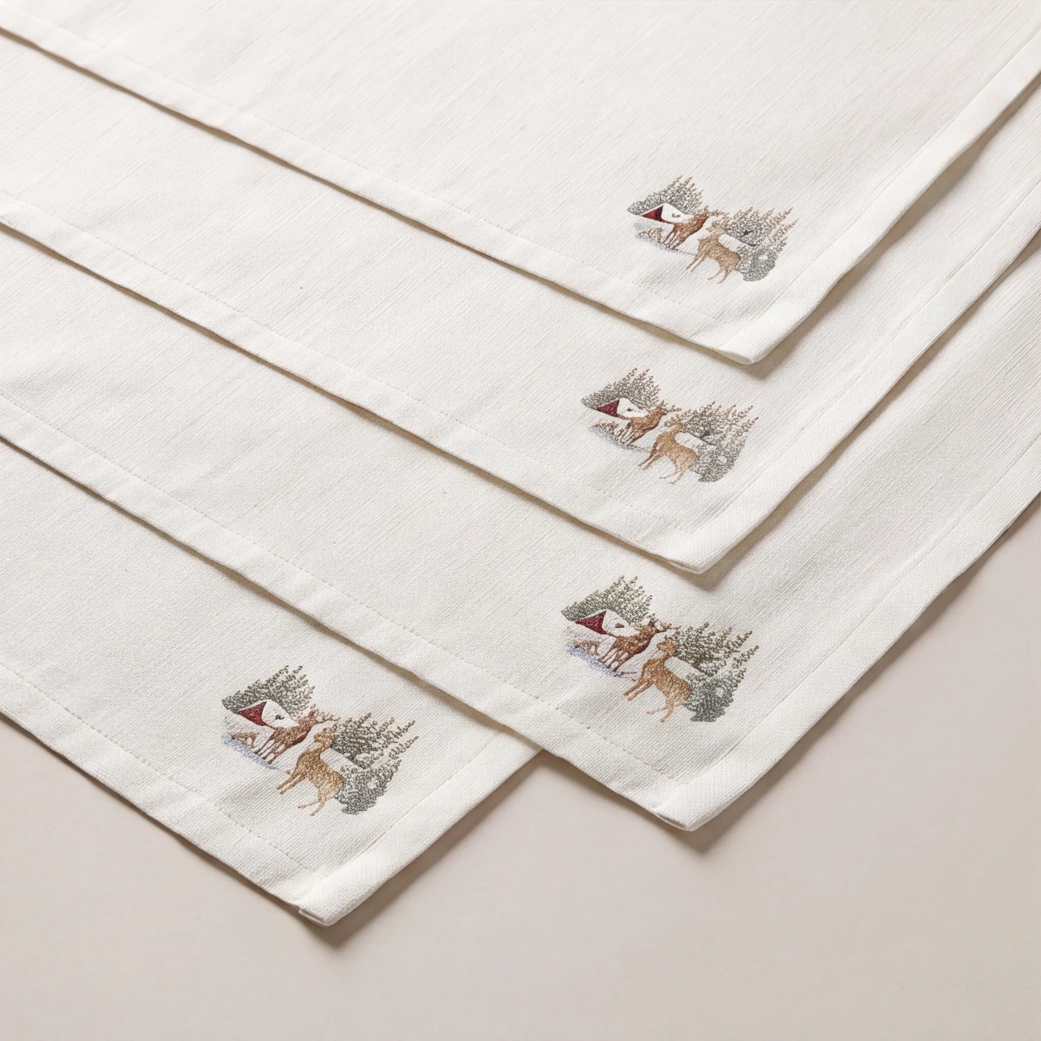 Mantel individual antimanchas pack 4 unidades Forest Fawn