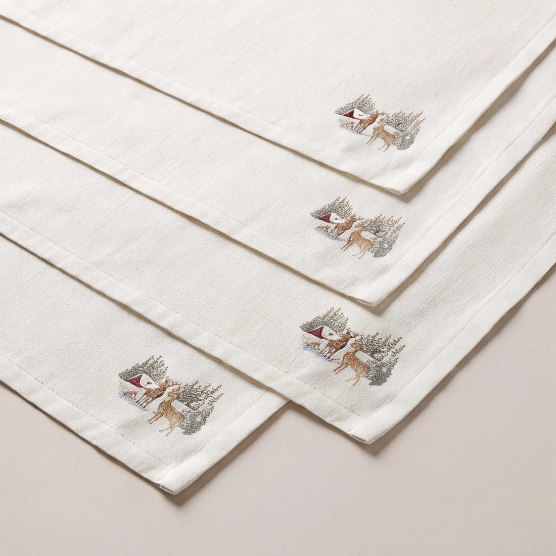 Mantel individual antimanchas pack 4 unidades Forest Fawn