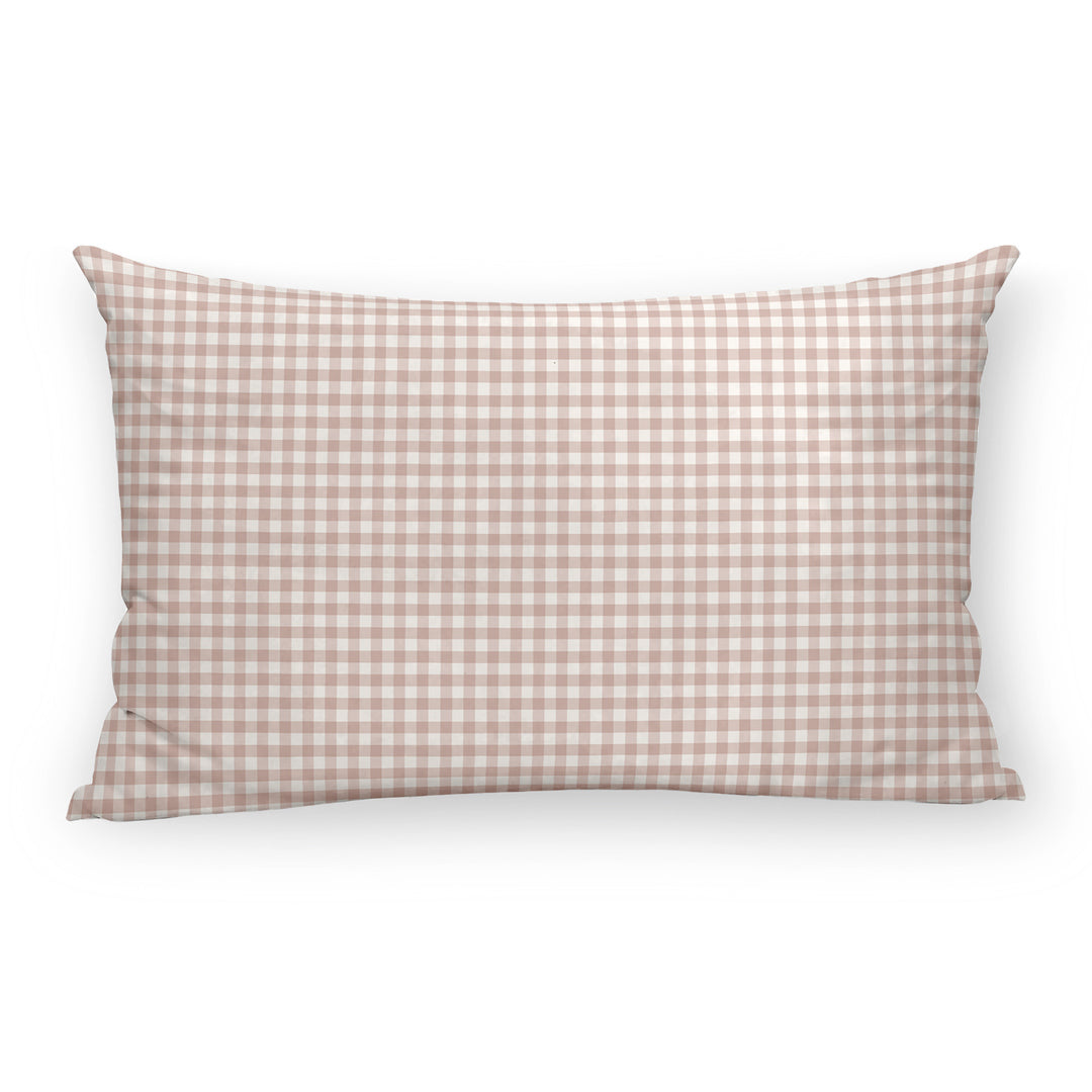 Pink Vichy 100% cotton pillowcase