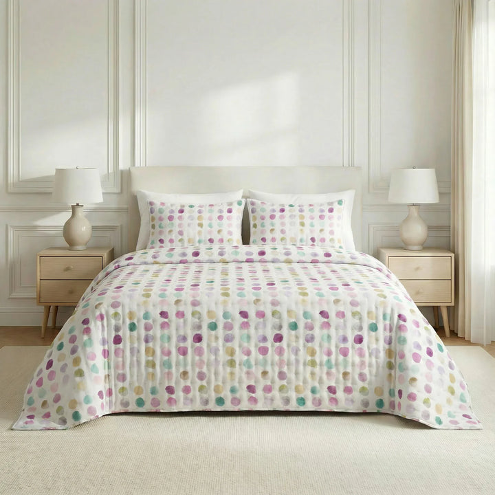 Colcha boutí estampada Gari tacto suave