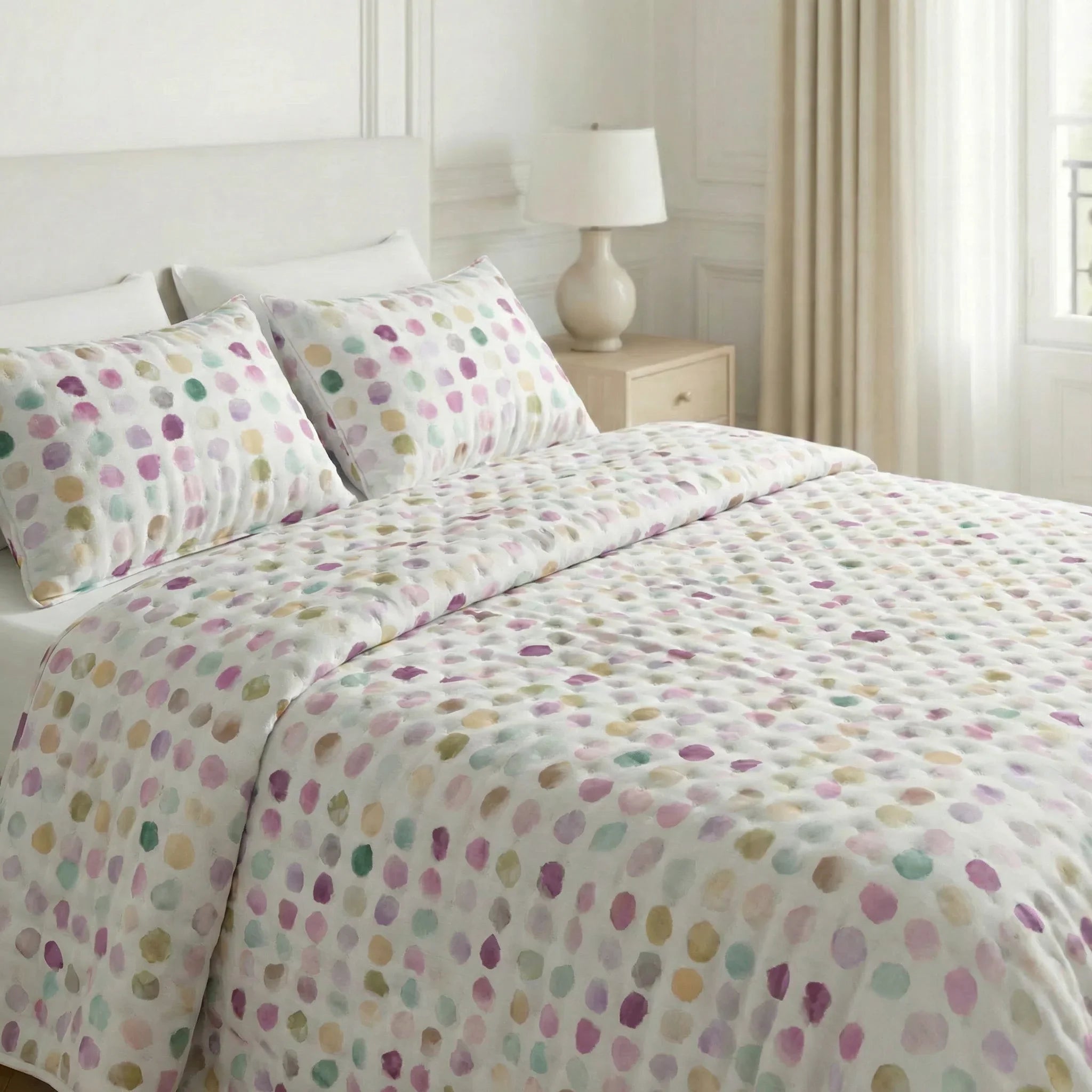 Colcha boutí estampada Gari tacto suave