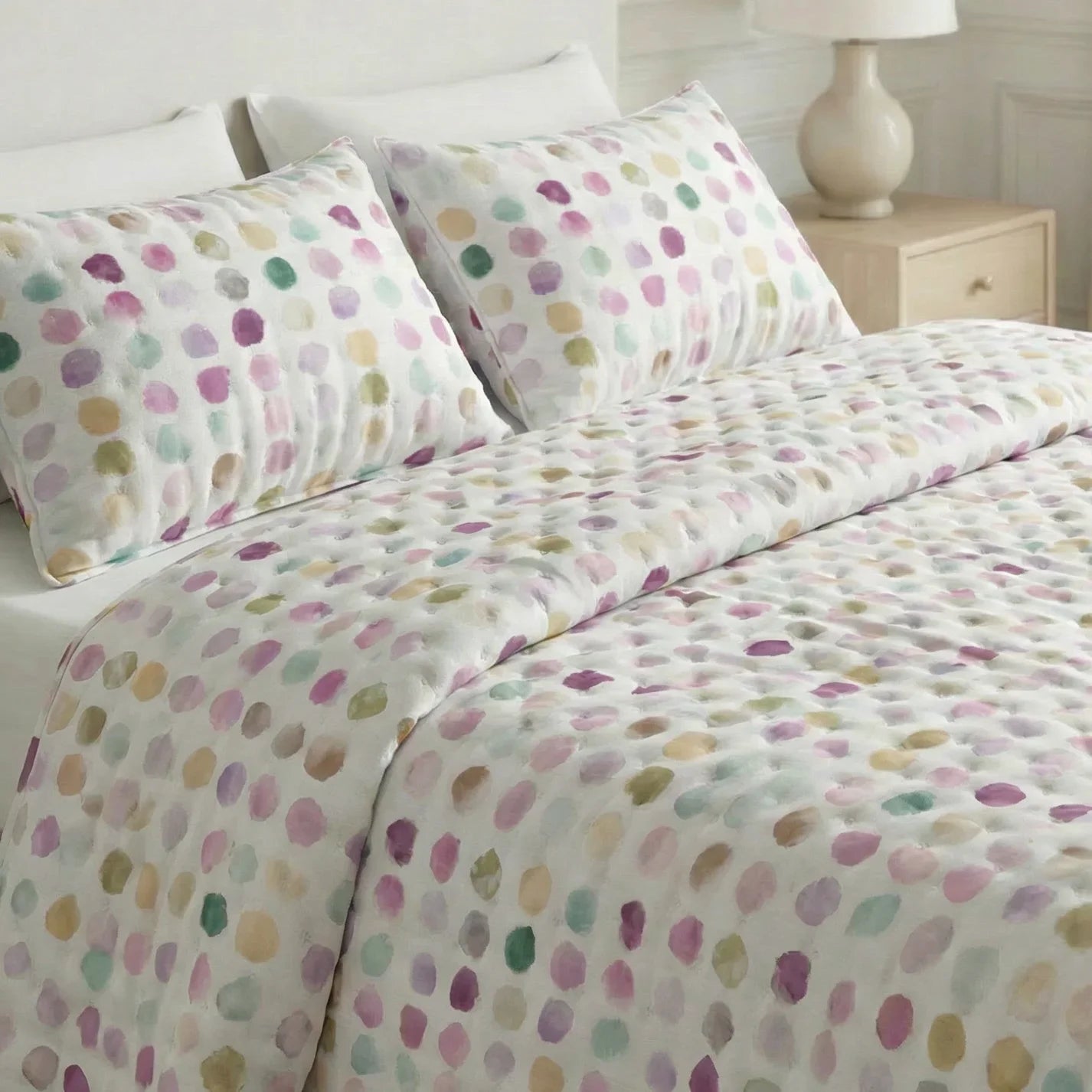 Colcha boutí estampada Gari tacto suave