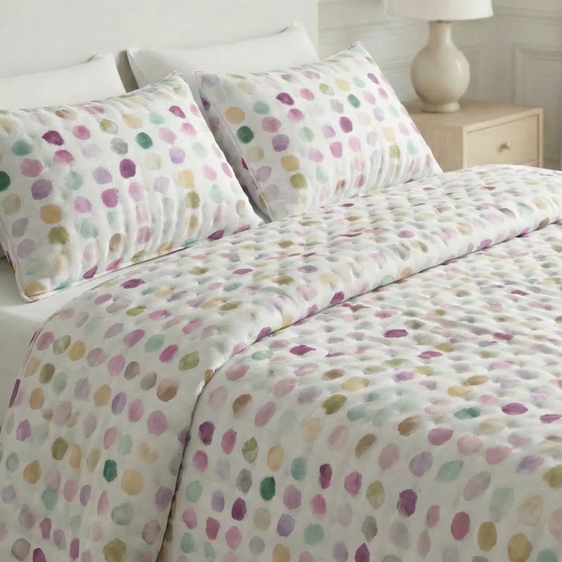 Colcha boutí estampada Gari tacto suave