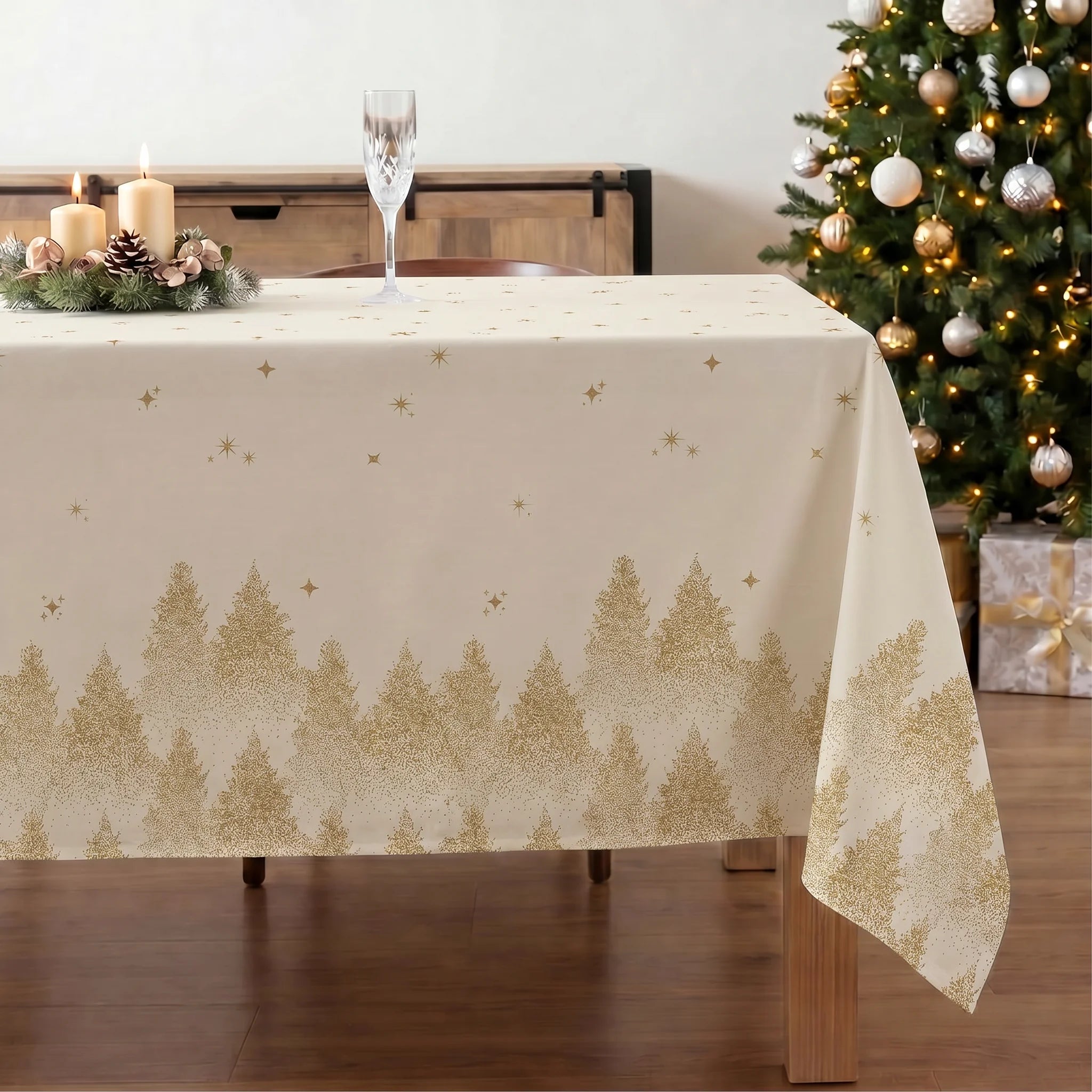 Mantel antimanchas Gold stalit sky 1225