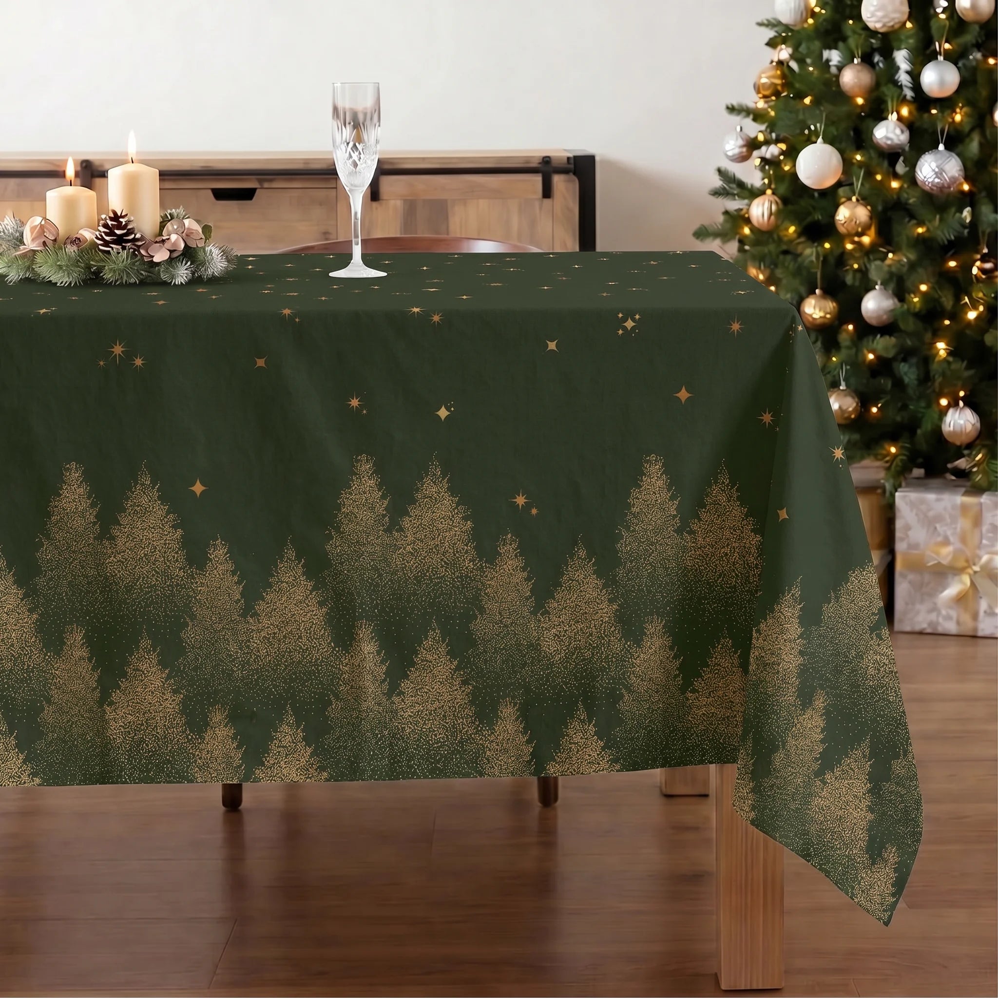 Mantel antimanchas Green stalit sky 1225