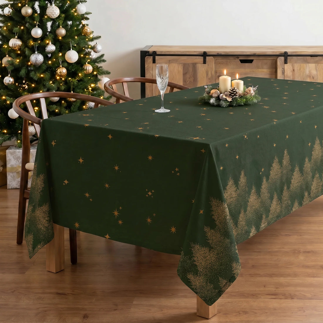 Mantel antimanchas Green stalit sky 1225