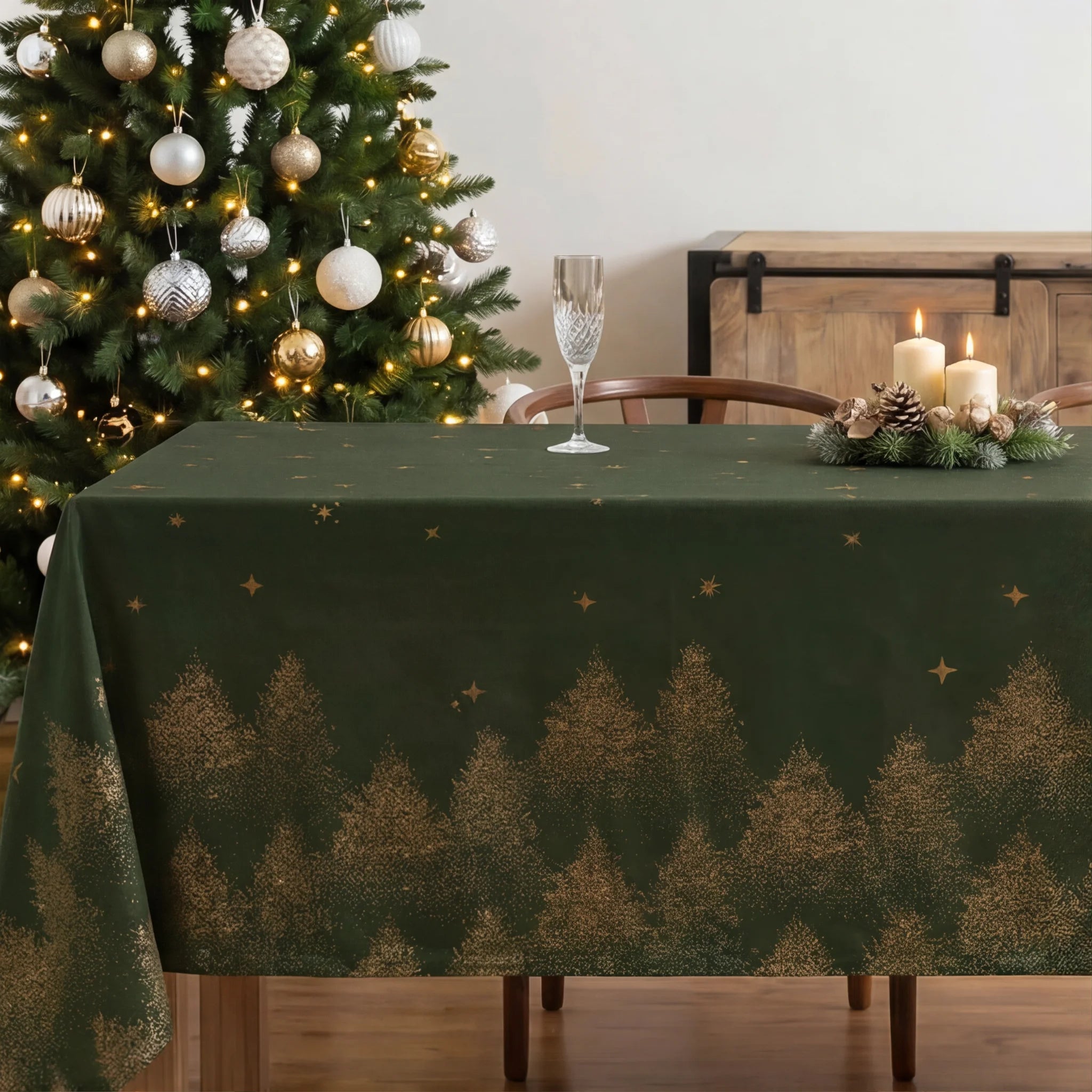 Mantel antimanchas Green stalit sky 1225