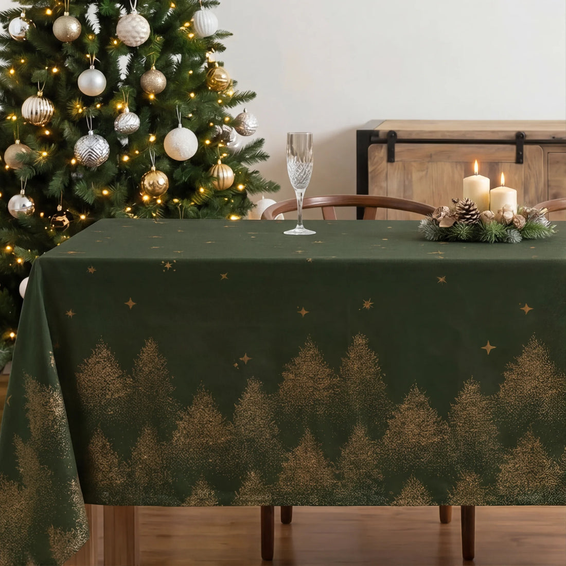 Mantel antimanchas Green stalit sky 1225