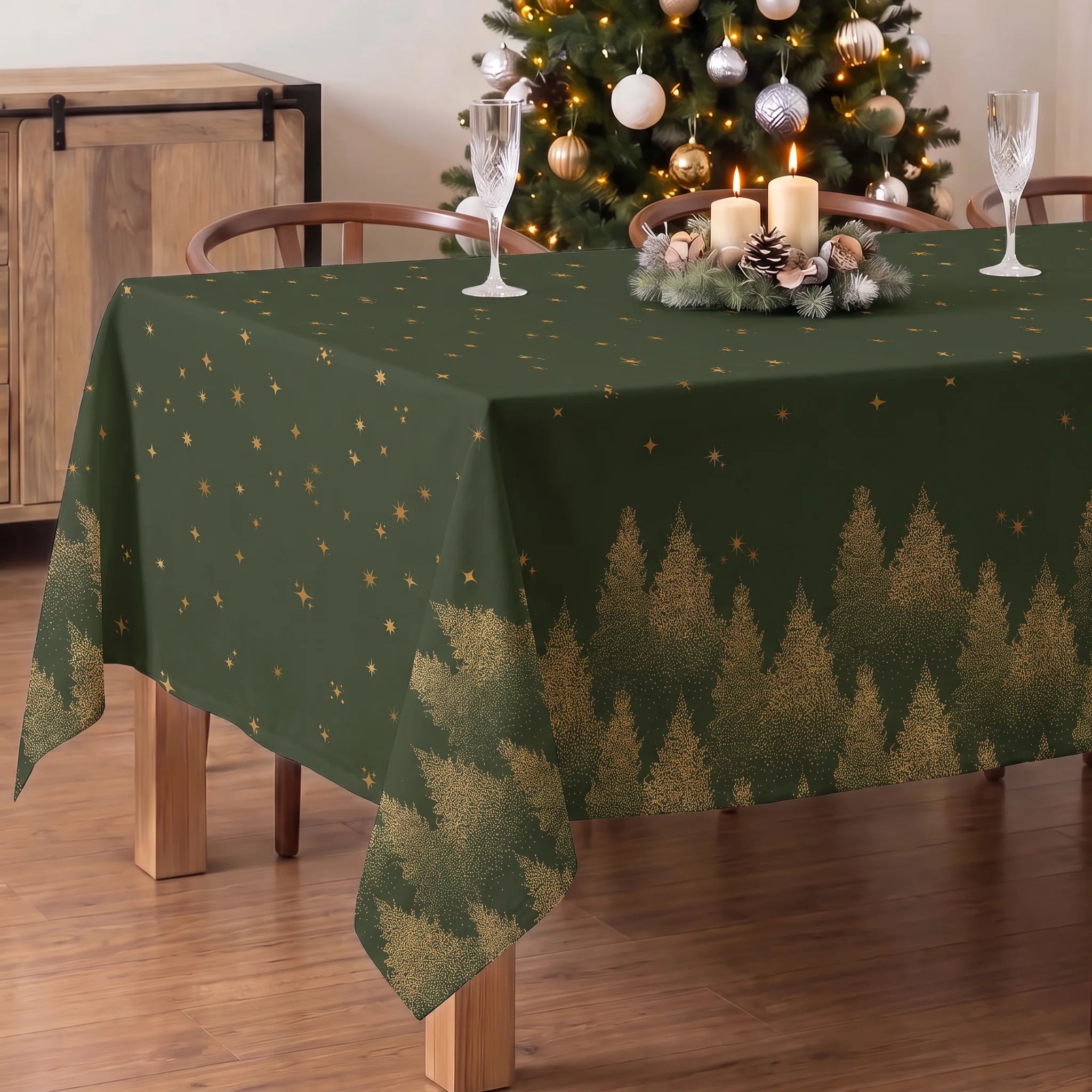 Mantel antimanchas Green stalit sky 1225
