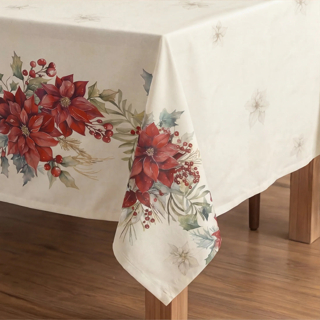 Mantel antimanchas Holiday ponsettia 1225