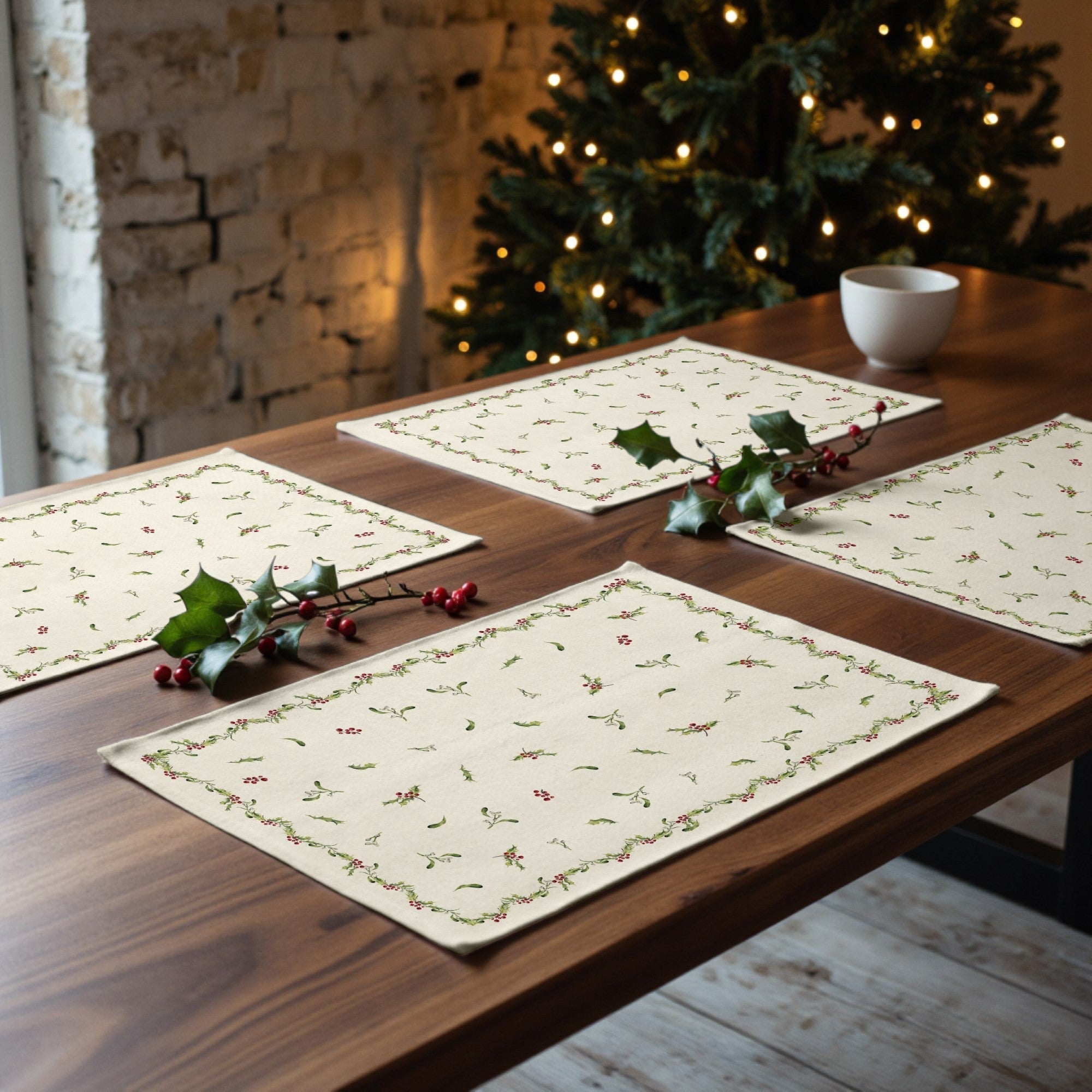 Mantel individual antimanchas pack 2 unidades Holly 1225