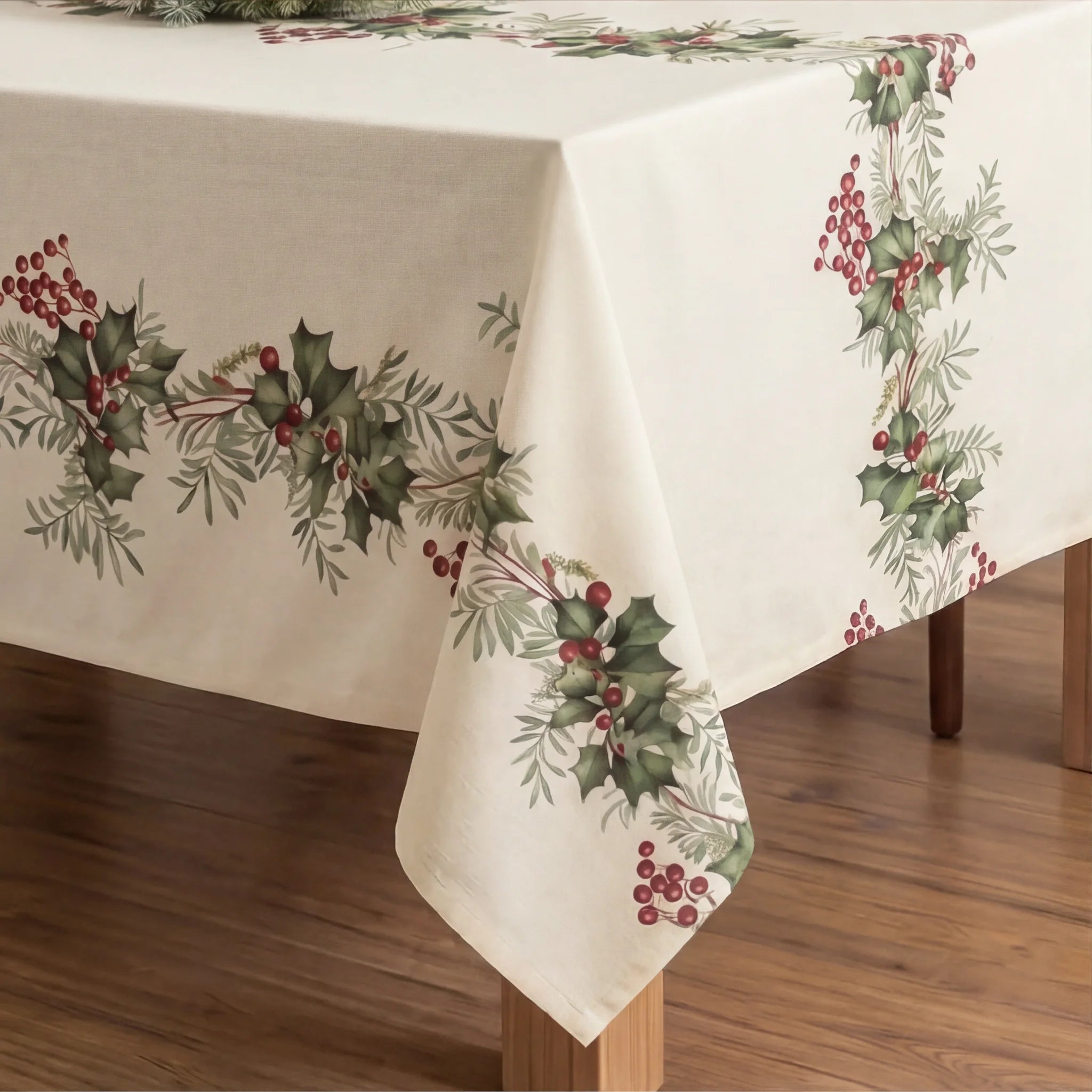 Mantel antimanchas Holly garland 1225