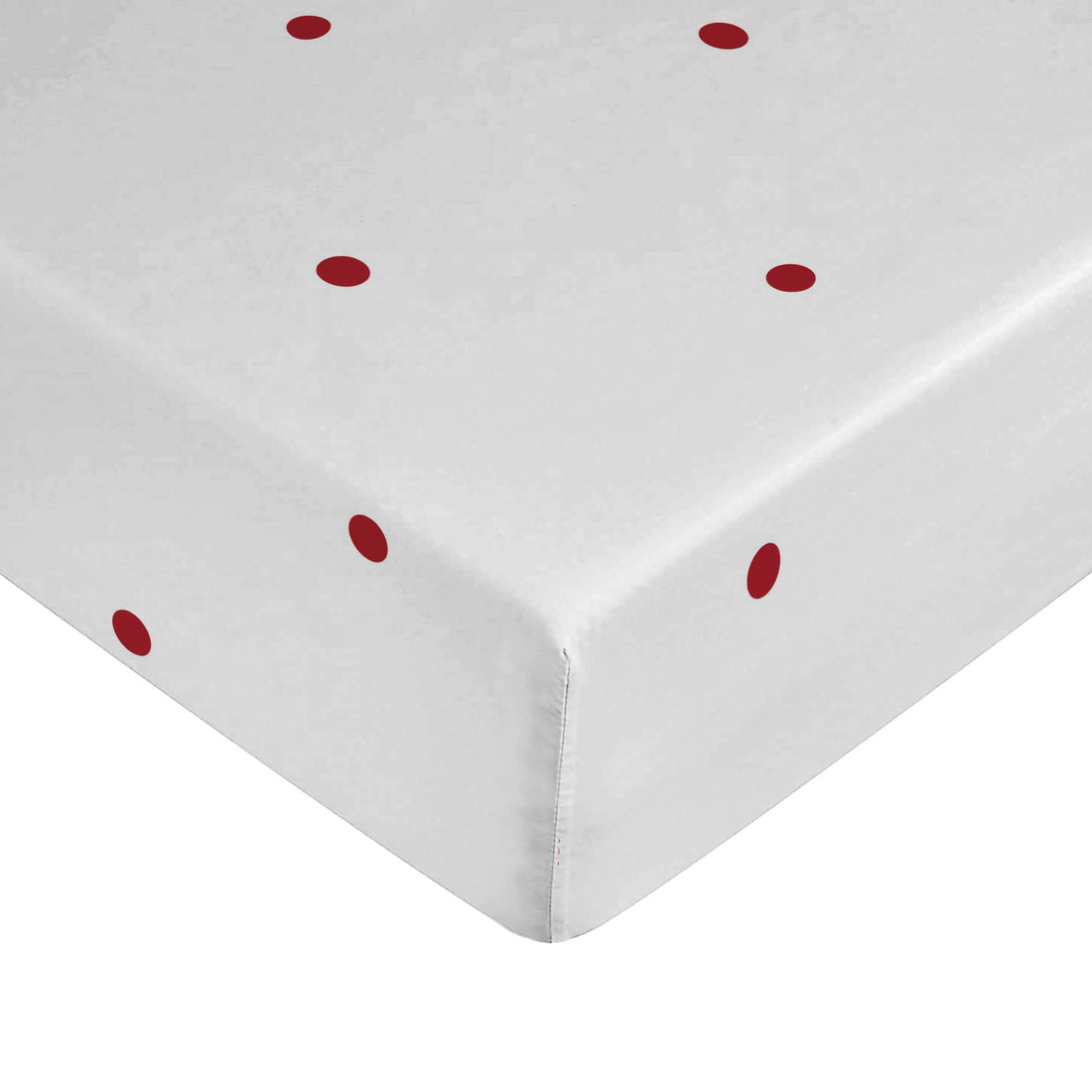 Ensemble de draps 100% coton Laponia 47 Rouge