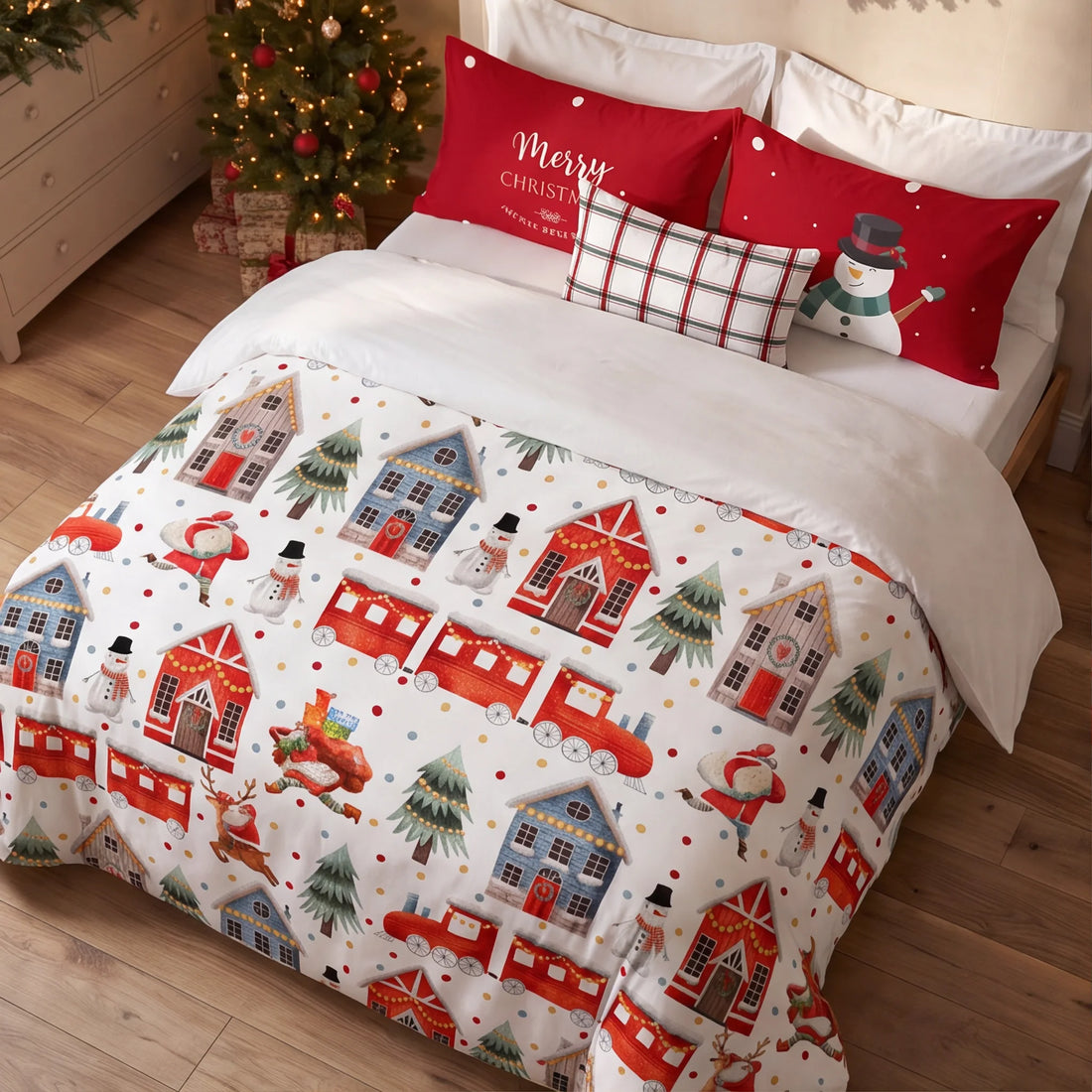 Housse de couette à clics 100% coton Laponia 12