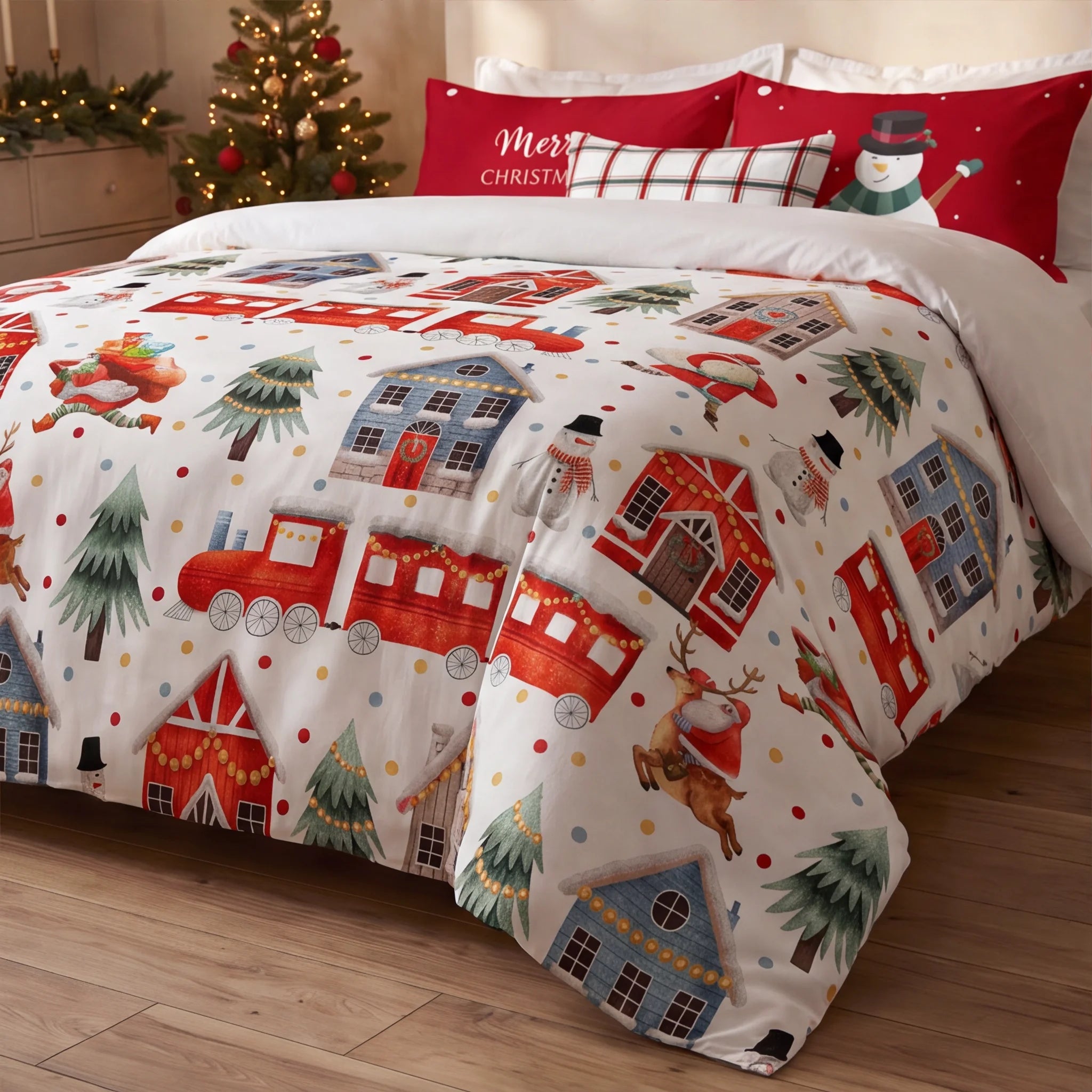 Housse de couette à clics 100% coton Laponia 12