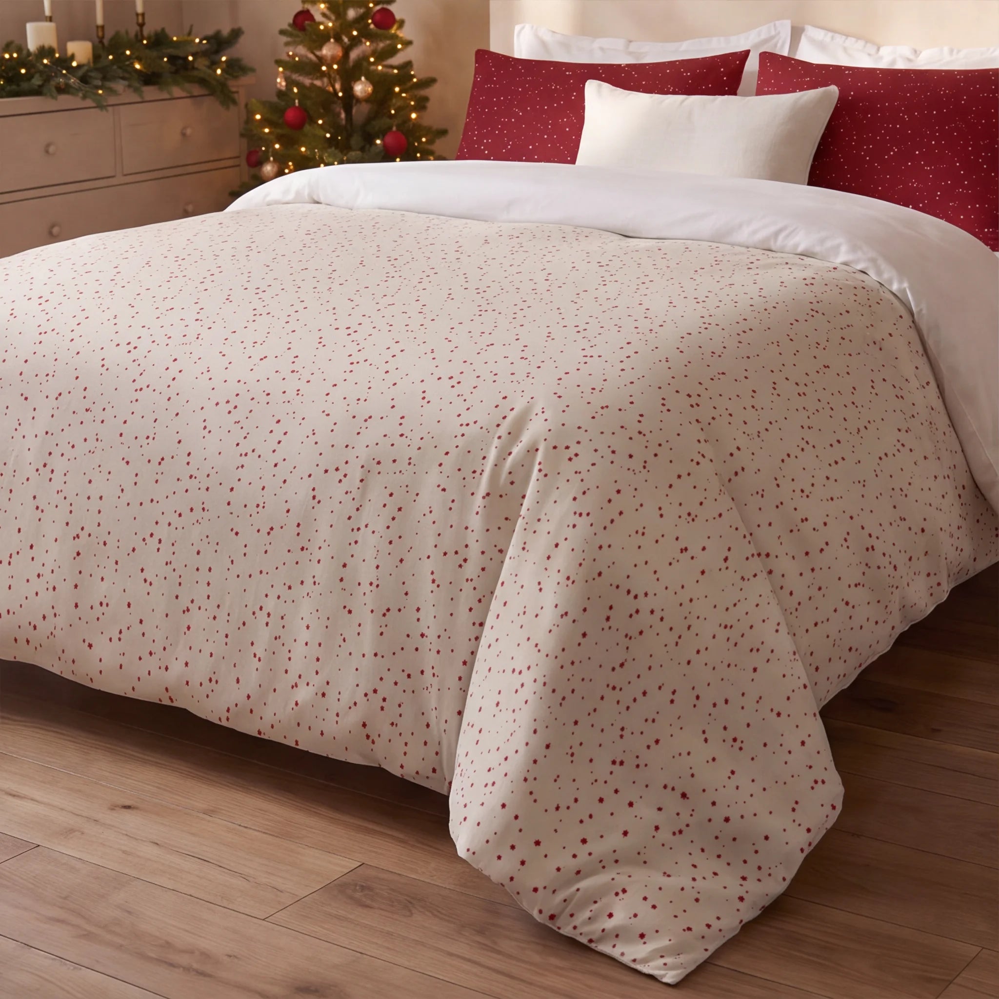 Housse de couette à clics 100% coton Laponia 13