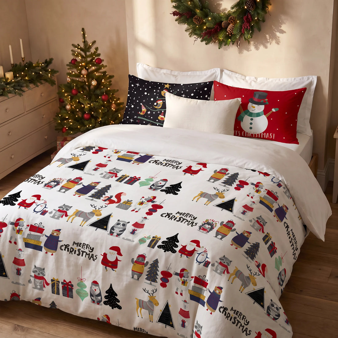 Housse de couette à clics 100% coton Laponia 17