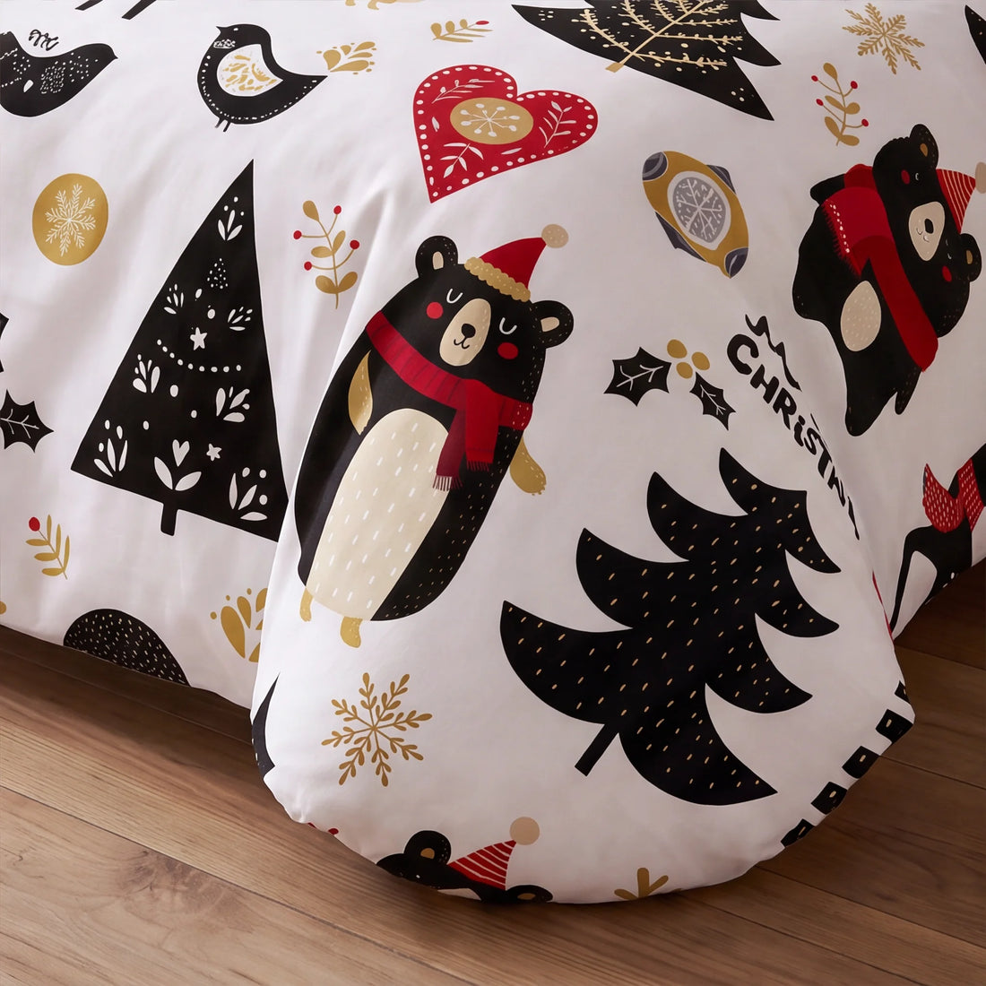 Housse de couette à clics 100% coton Laponia 18