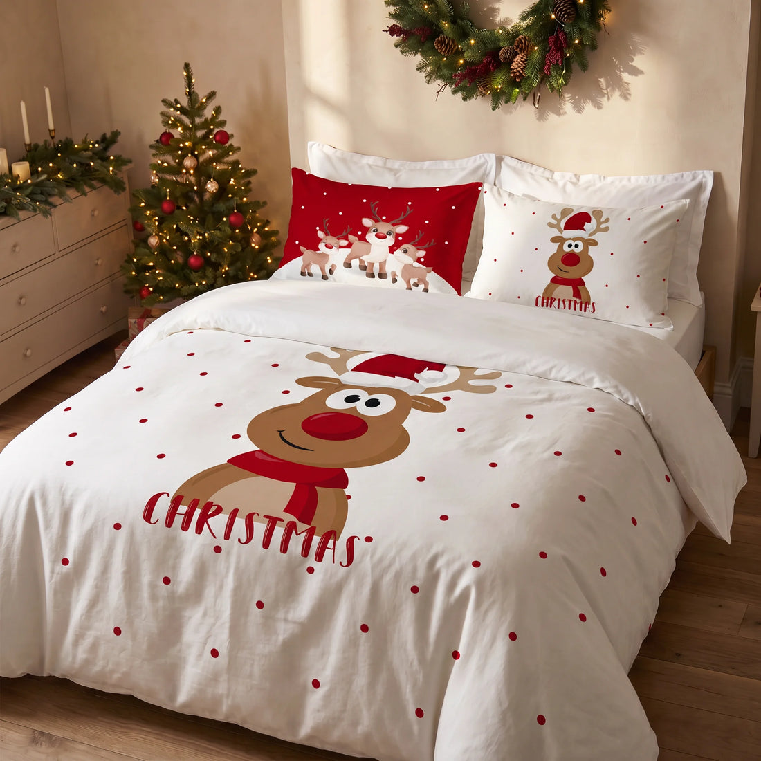 Housse de couette à clics 100% coton Laponia 21