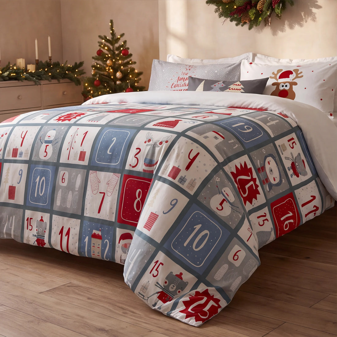 Duvet cover with clicks 100% cotton Laponia 3