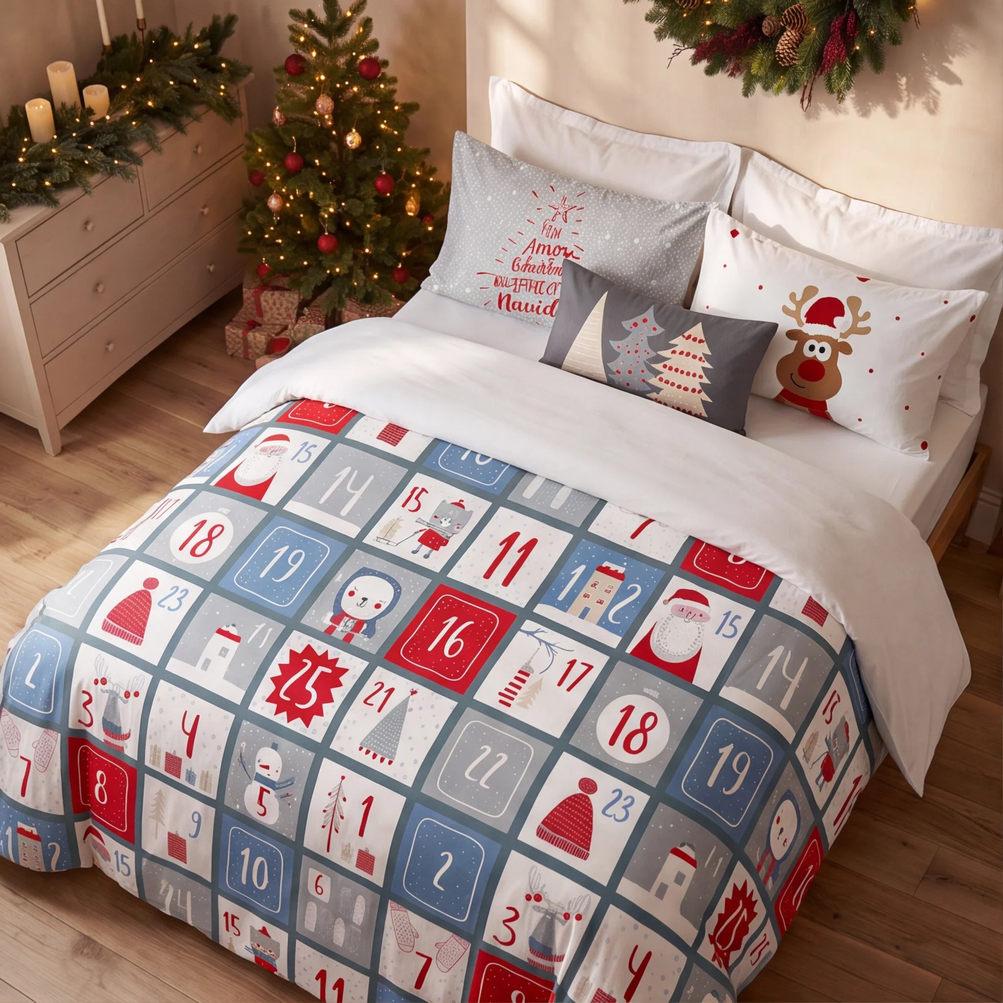 Duvet cover with clicks 100% cotton Laponia 3