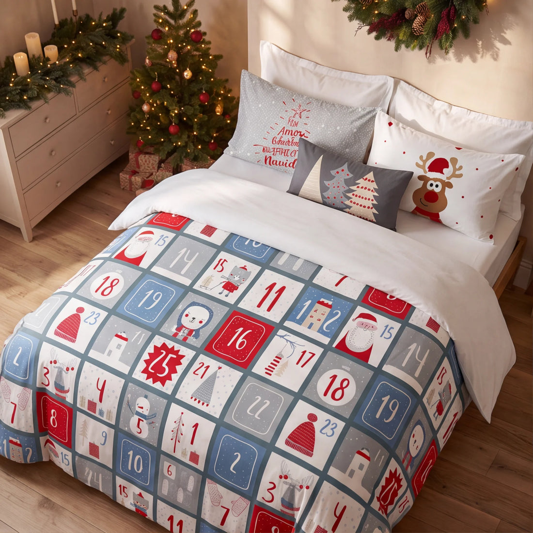 Duvet cover with clicks 100% cotton Laponia 3