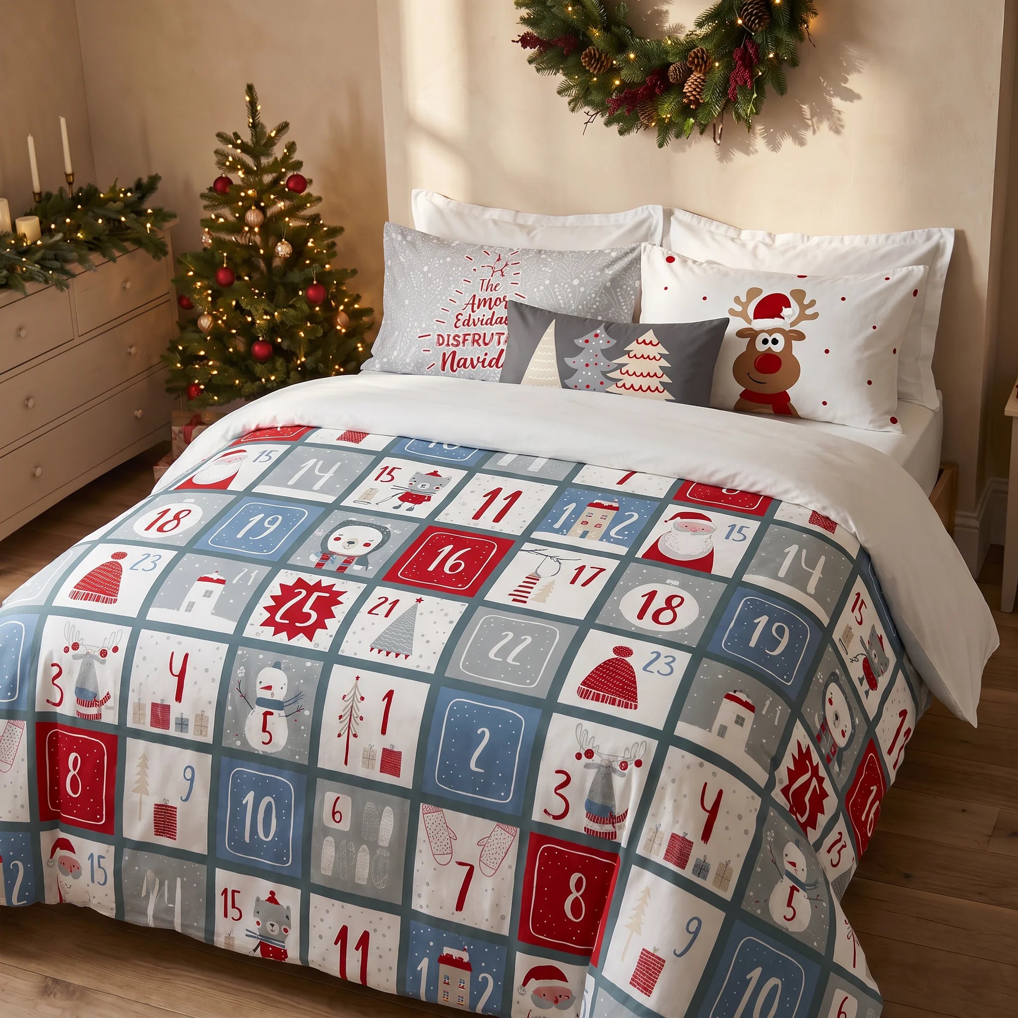 Duvet cover with clicks 100% cotton Laponia 3