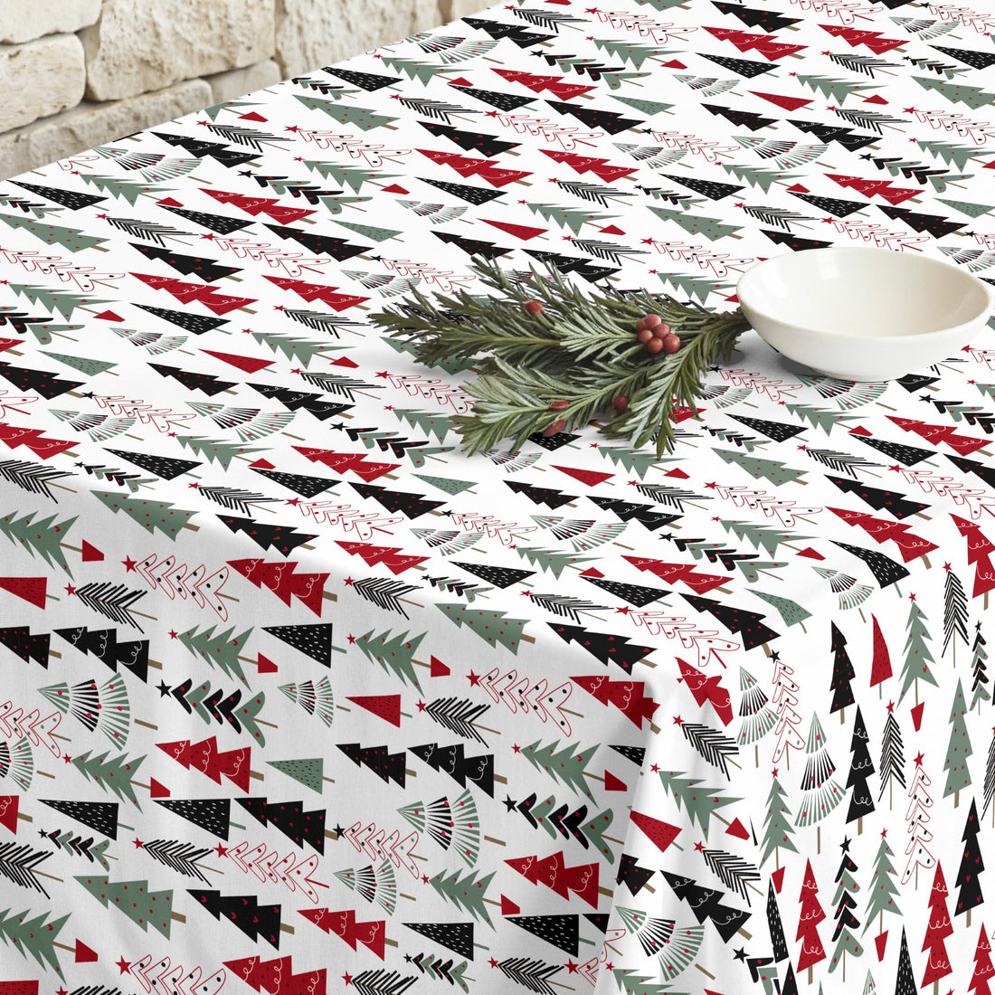Nappe antitache Noël Laponie 50-100