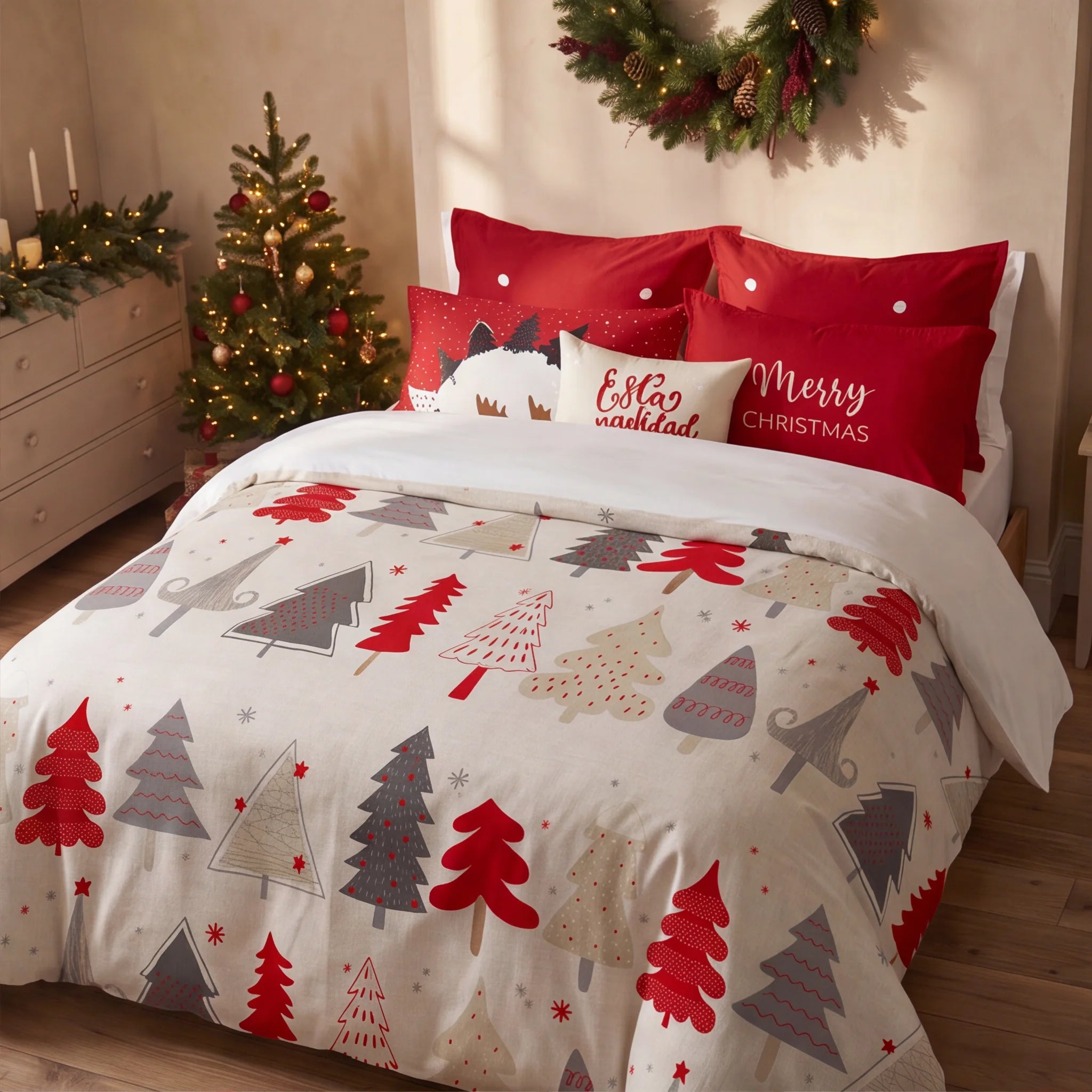 Housse de couette à clics 100% coton Laponia 52