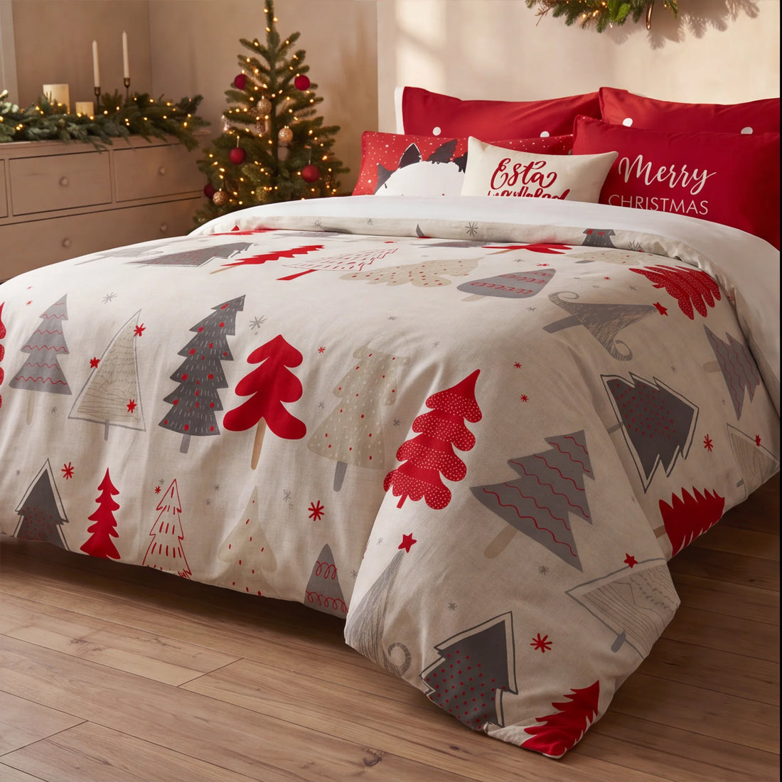 Housse de couette à clics 100% coton Laponia 52