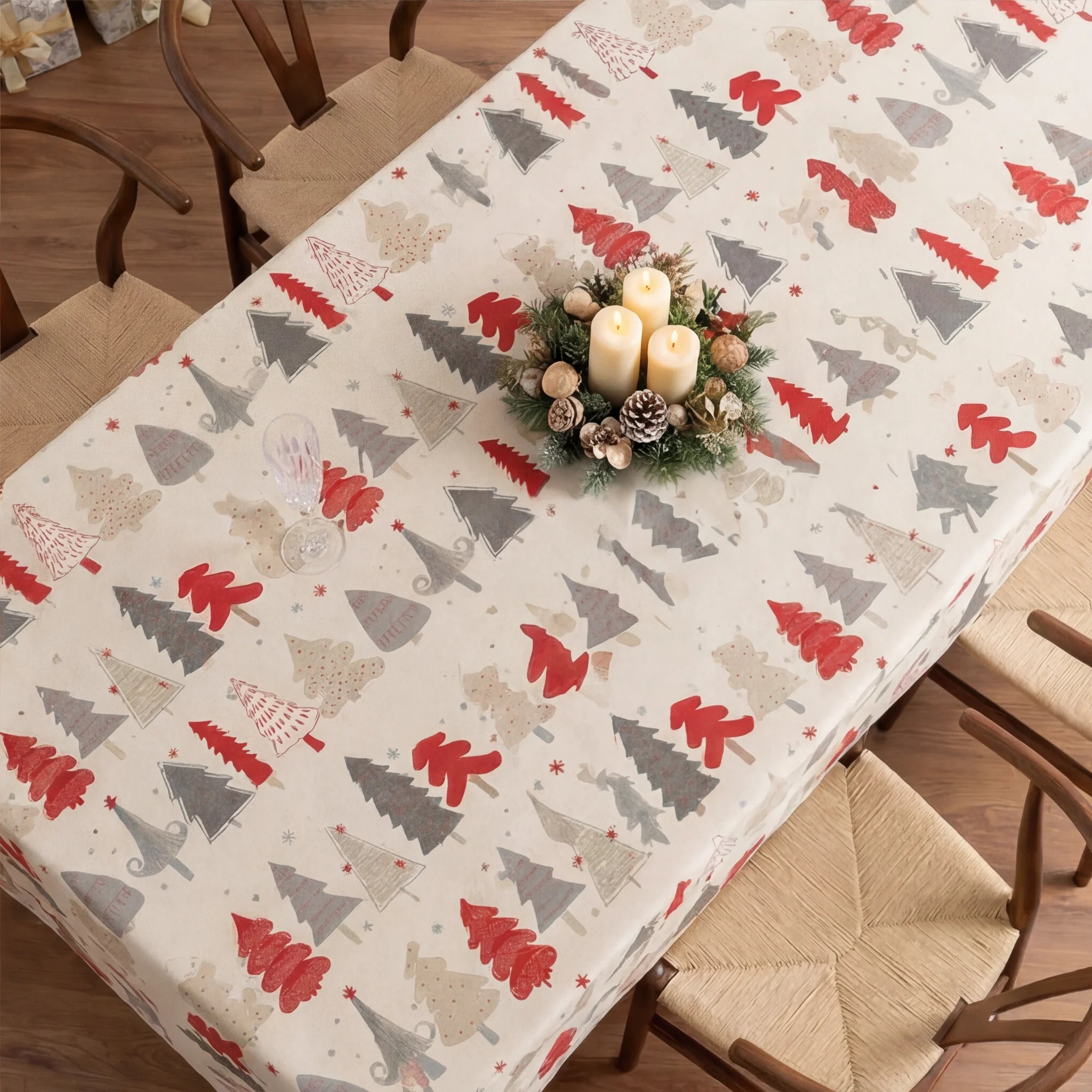 Mantel antimanchas Christmas Laponia 52-100