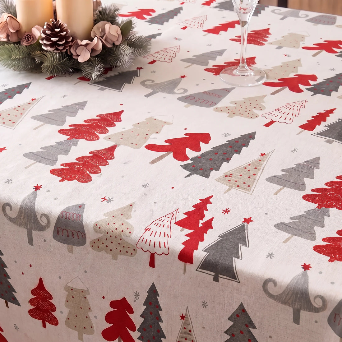 Mantel antimanchas Christmas Laponia 52-100