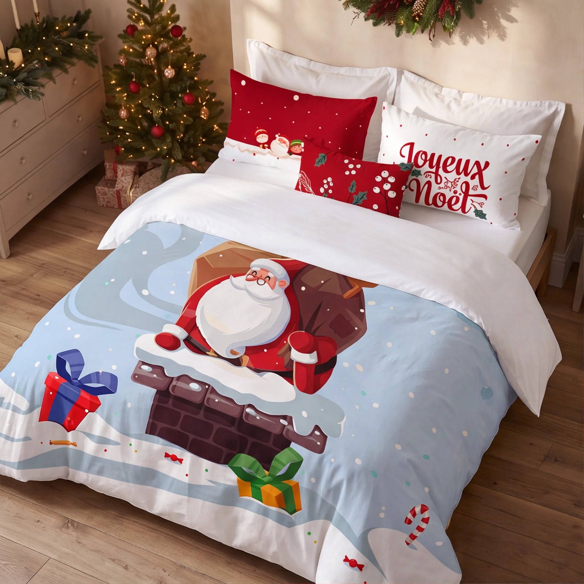 Housse de couette à clics 100% coton Laponia 53