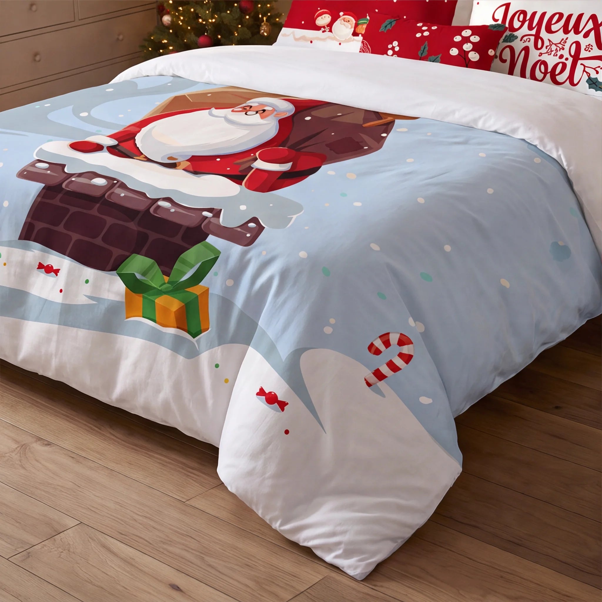 Housse de couette à clics 100% coton Laponia 53