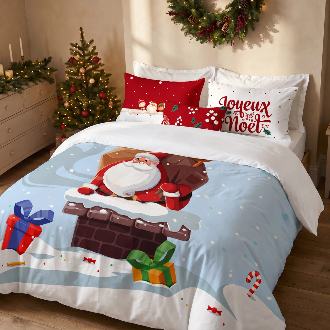 Housse de couette à clics 100% coton Laponia 53