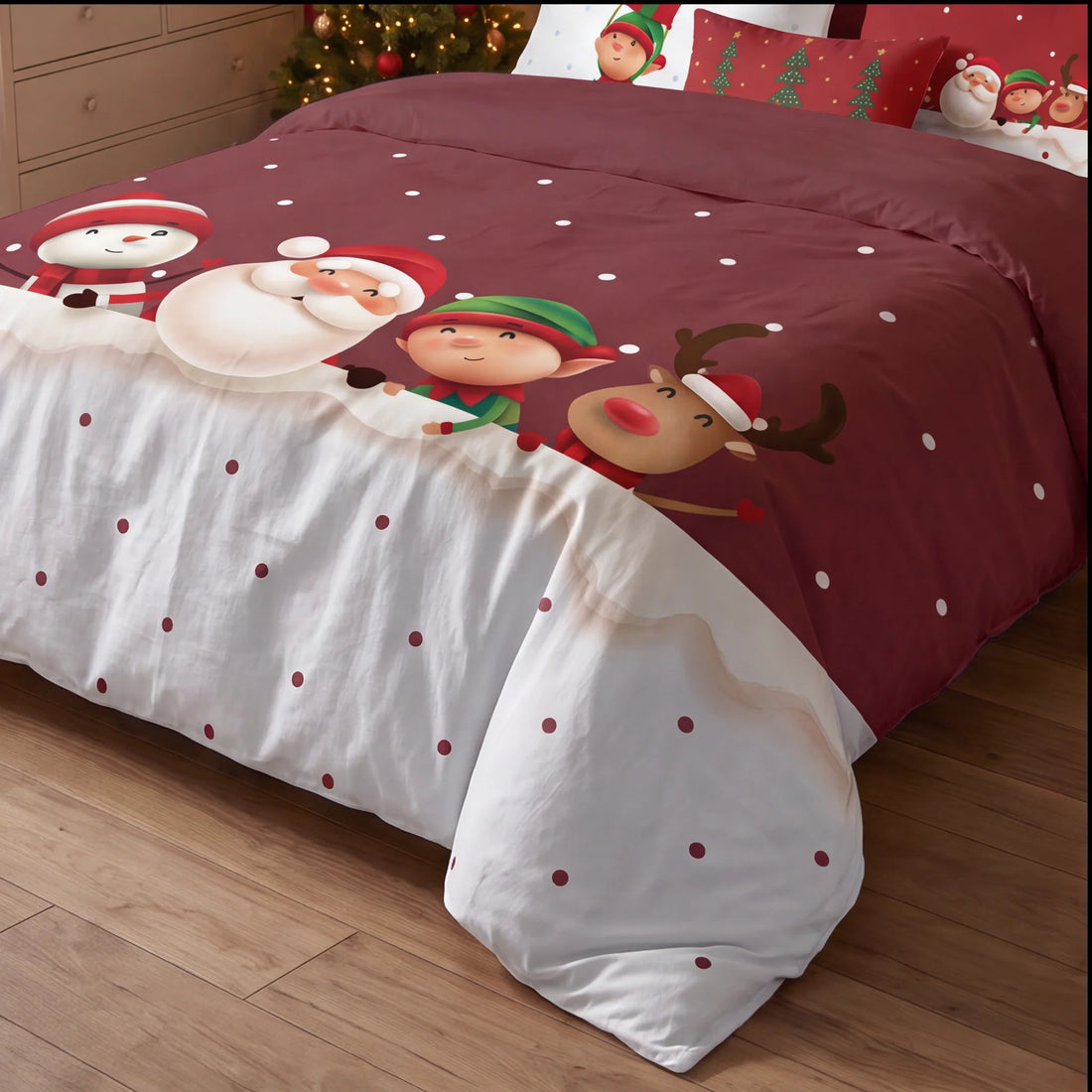Housse de couette à clics 100% coton Laponia 54