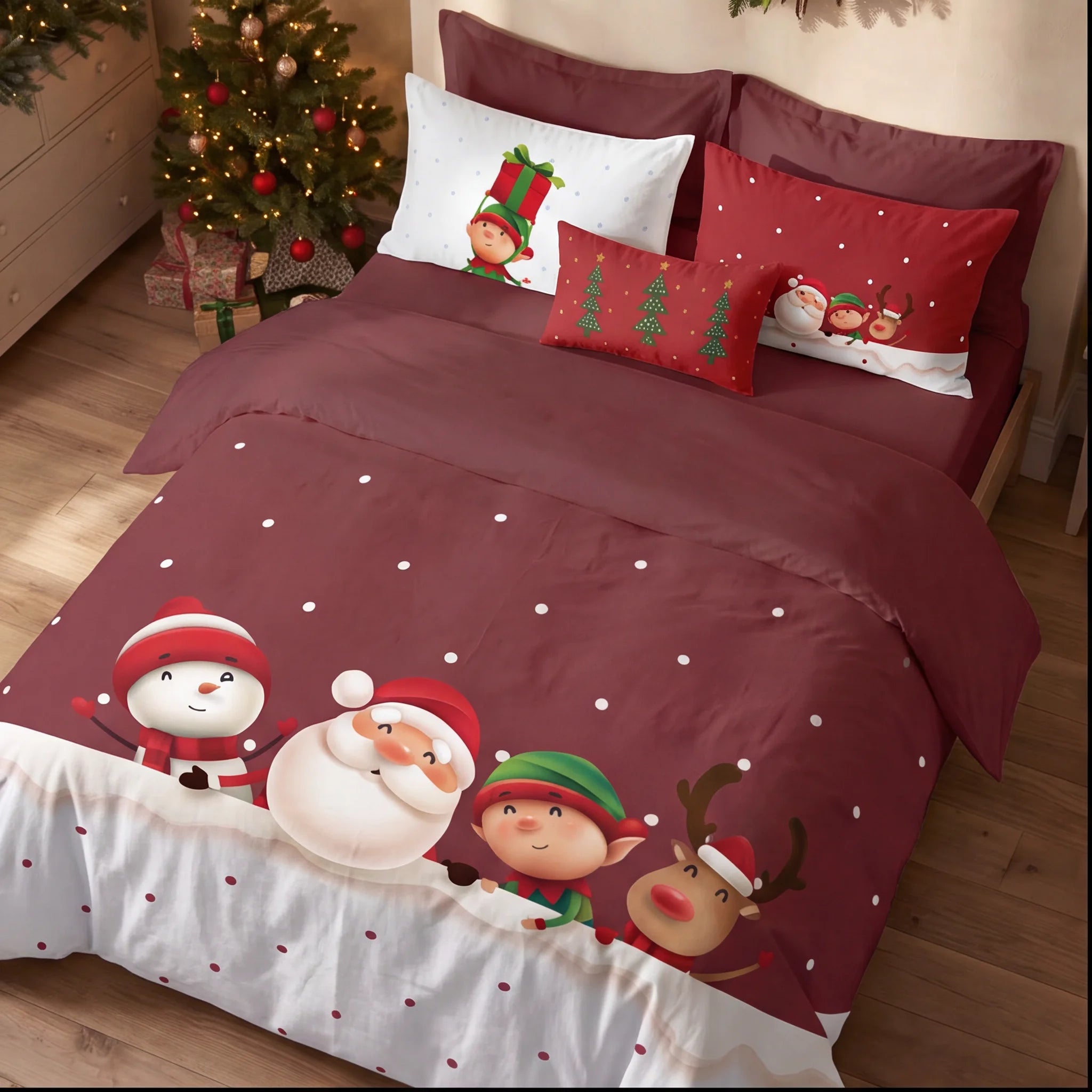 Housse de couette à clics 100% coton Laponia 54