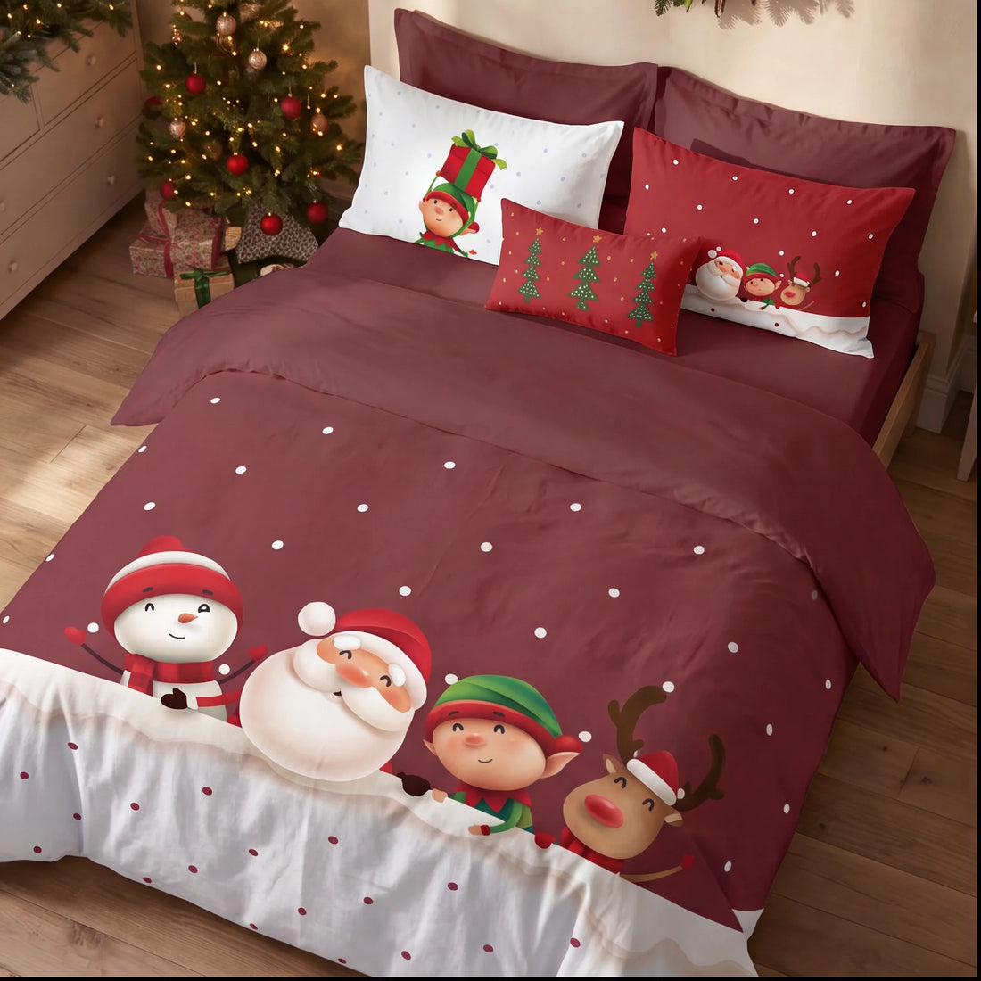 Housse de couette à clics 100% coton Laponia 54