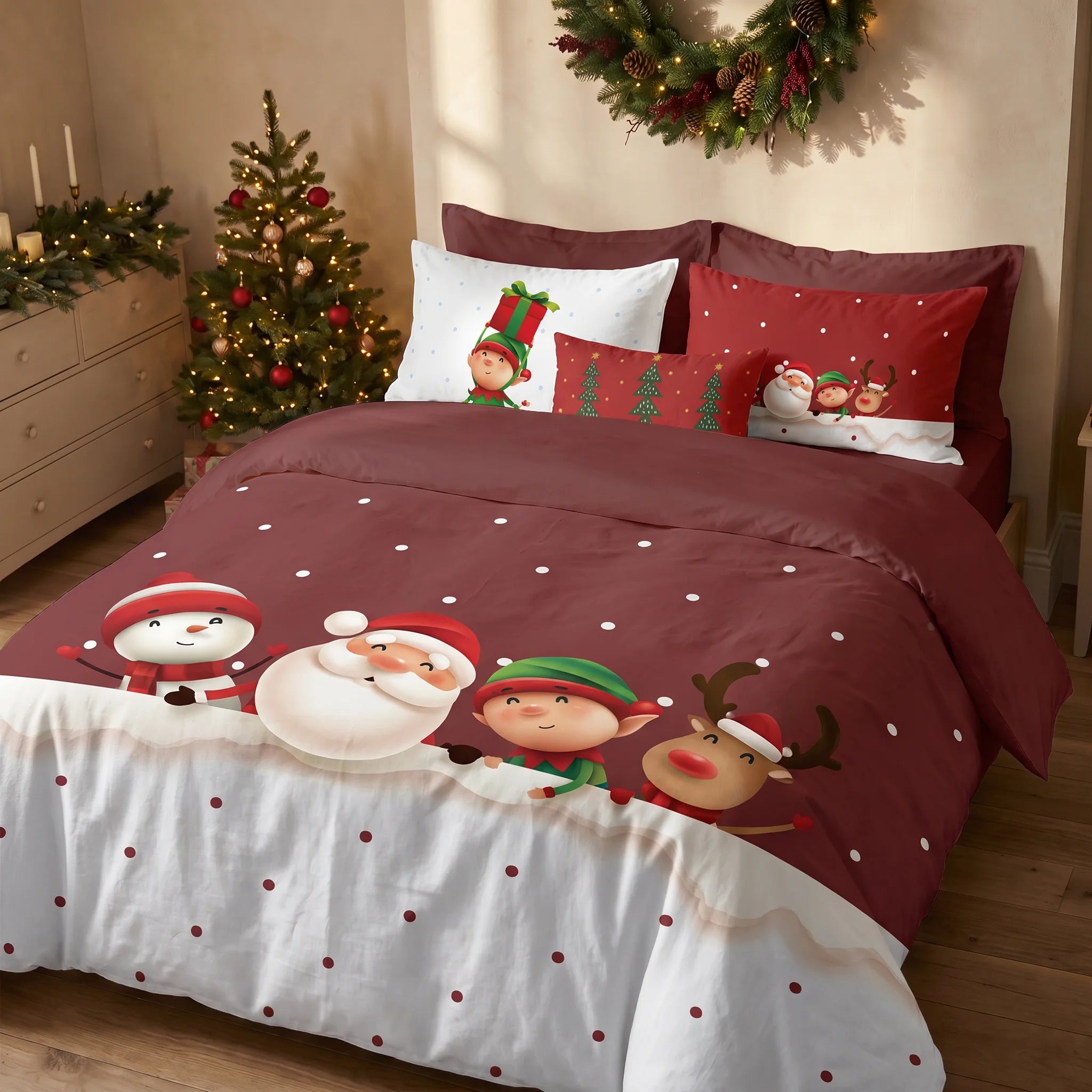 Housse de couette à clics 100% coton Laponia 54