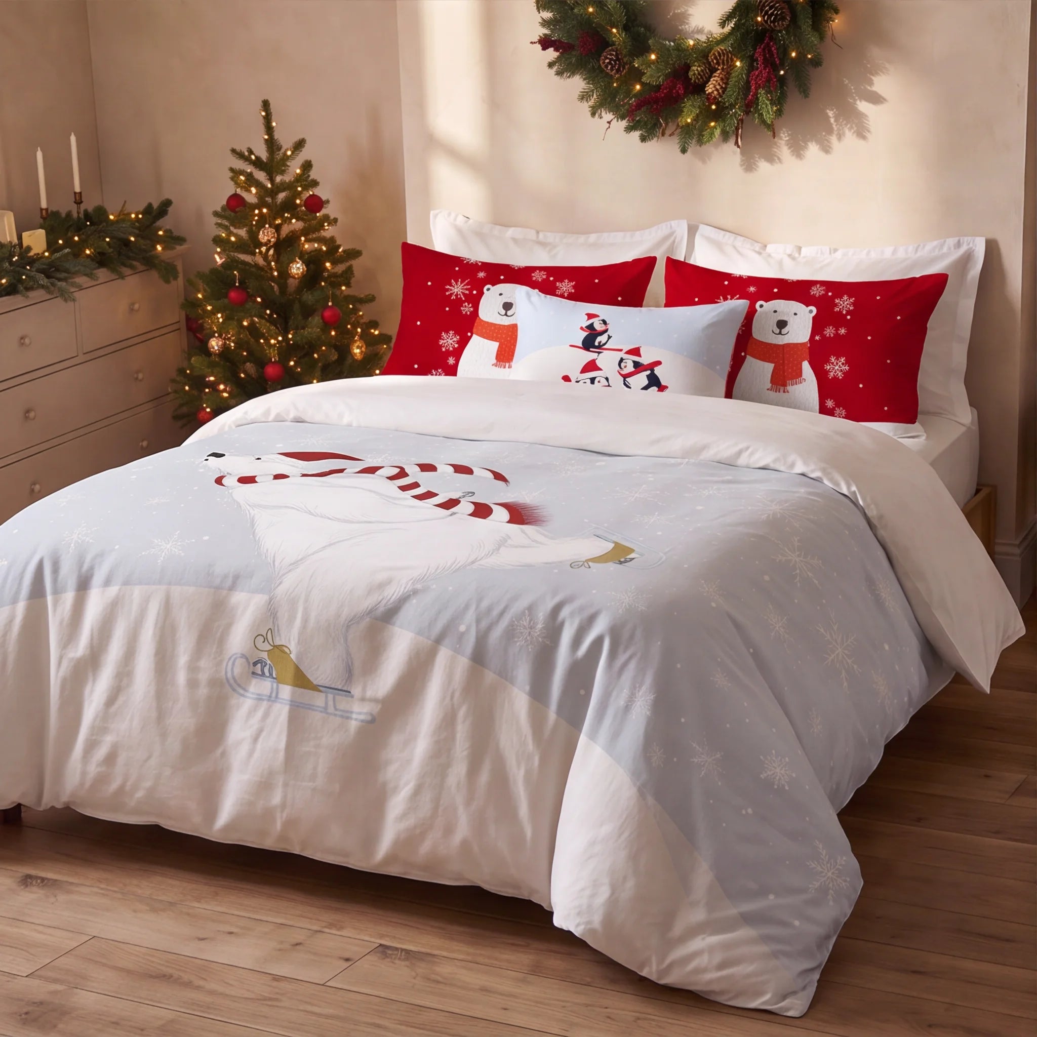 Housse de couette à clics 100% coton Laponia 55