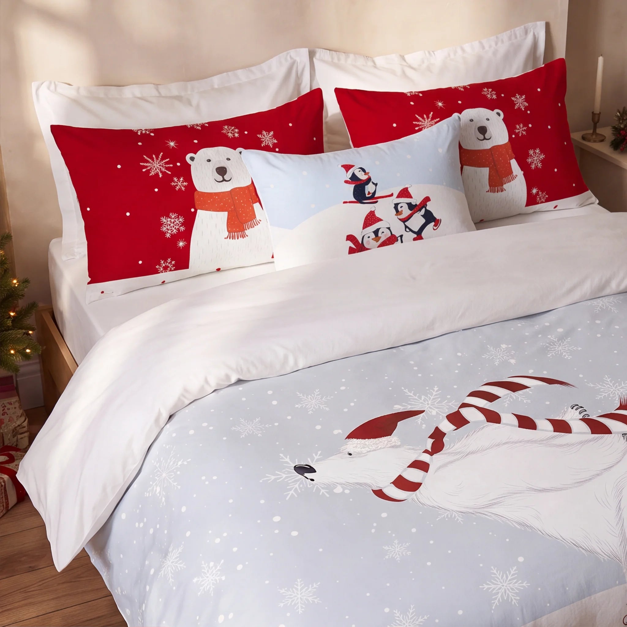 Housse de couette à clics 100% coton Laponia 55