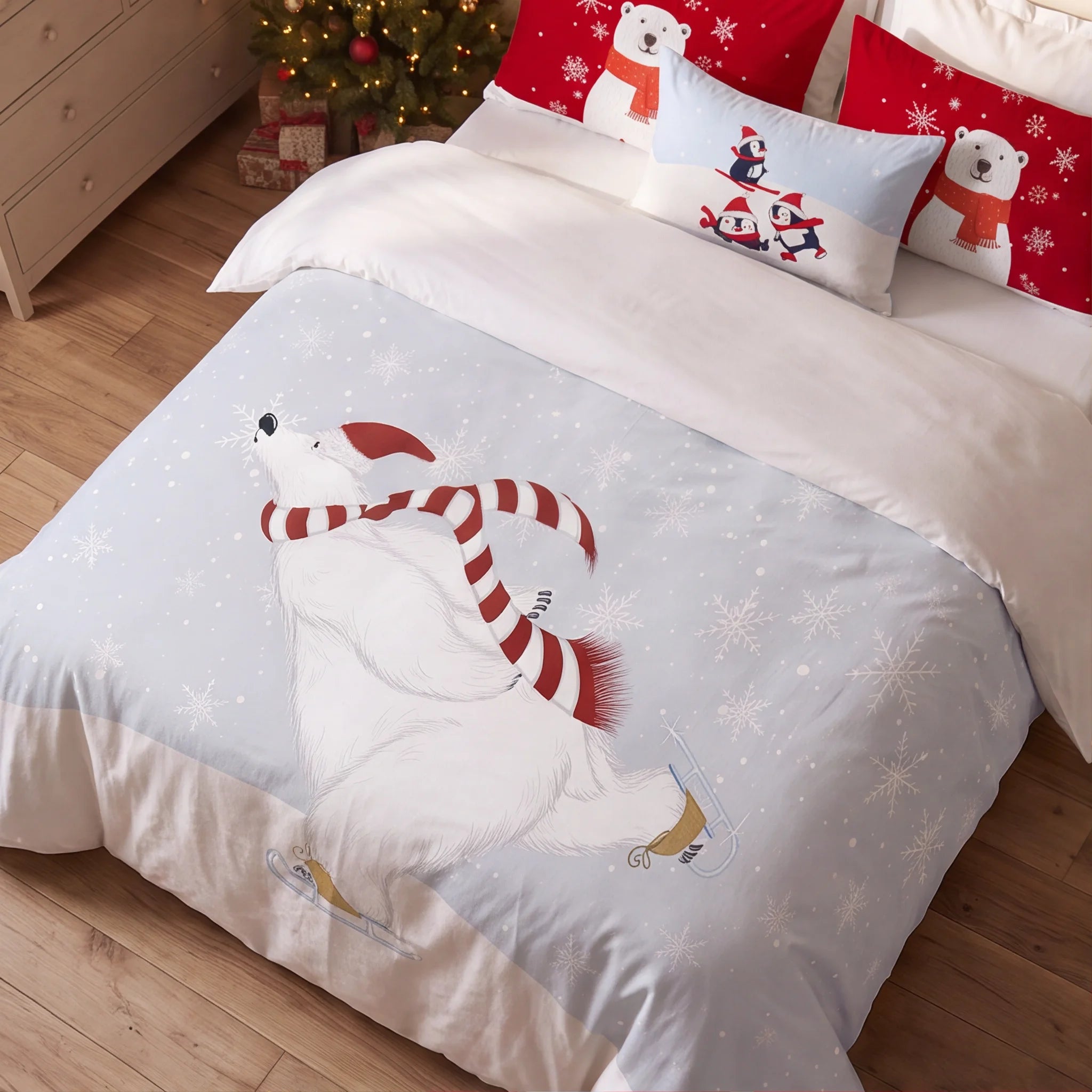 Housse de couette à clics 100% coton Laponia 55