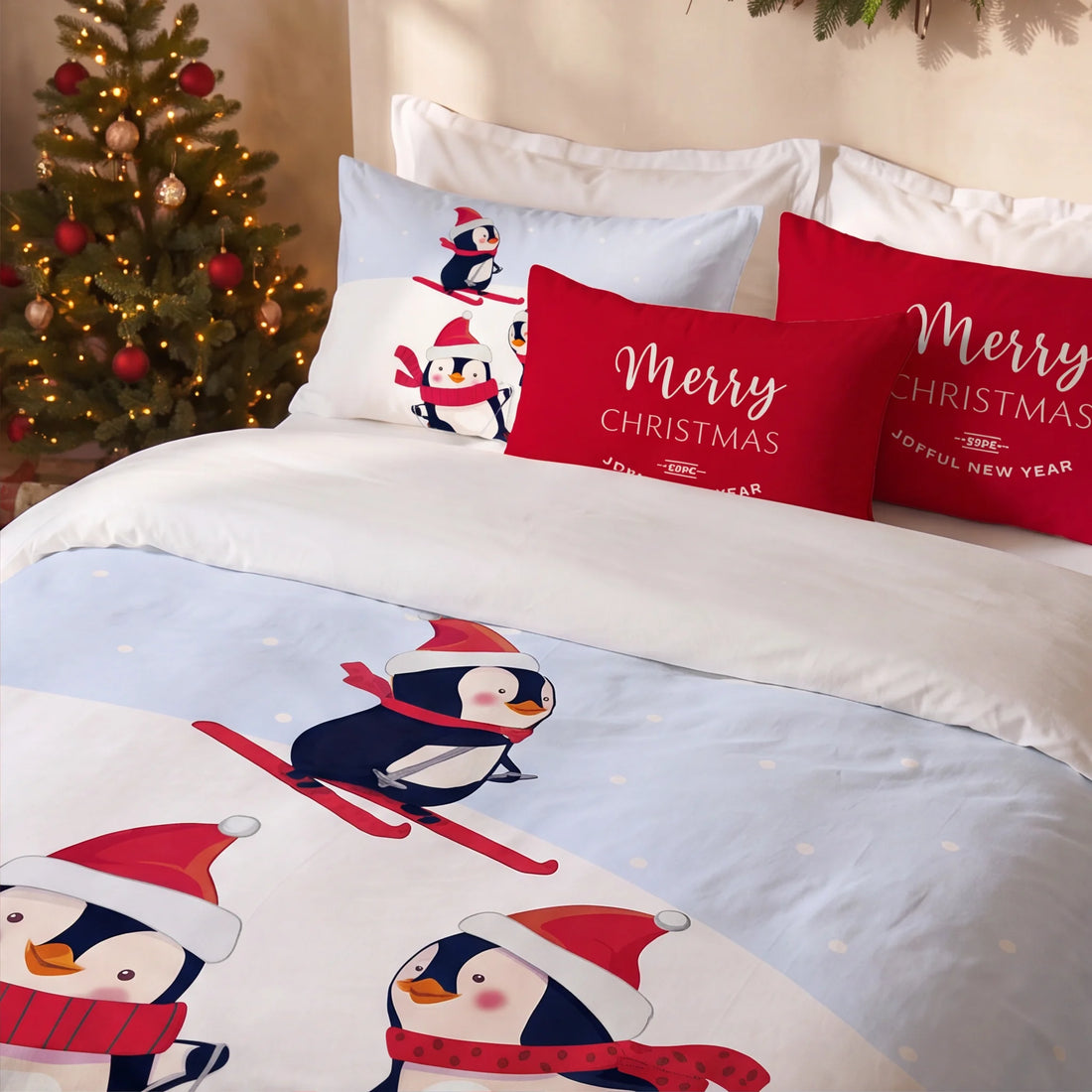 Housse de couette à clics 100% coton Laponia 56