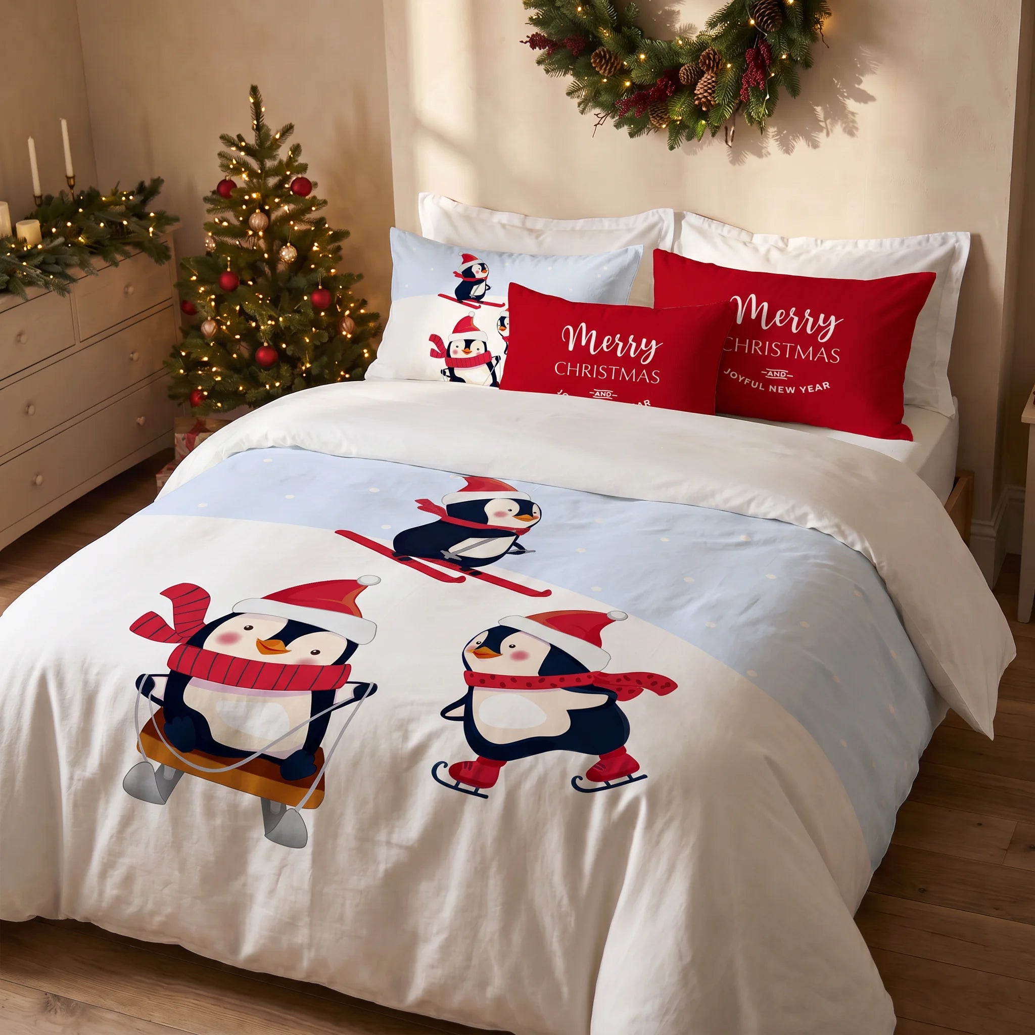Housse de couette à clics 100% coton Laponia 56